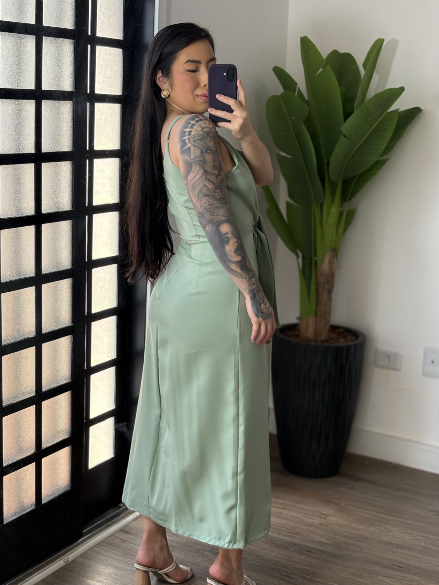 Vestido Midi Monique 1670 - Verde