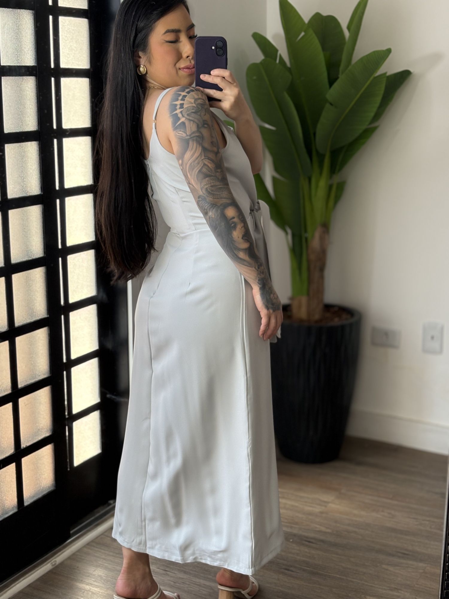 Vestido Midi Monique 1670 - Cinza