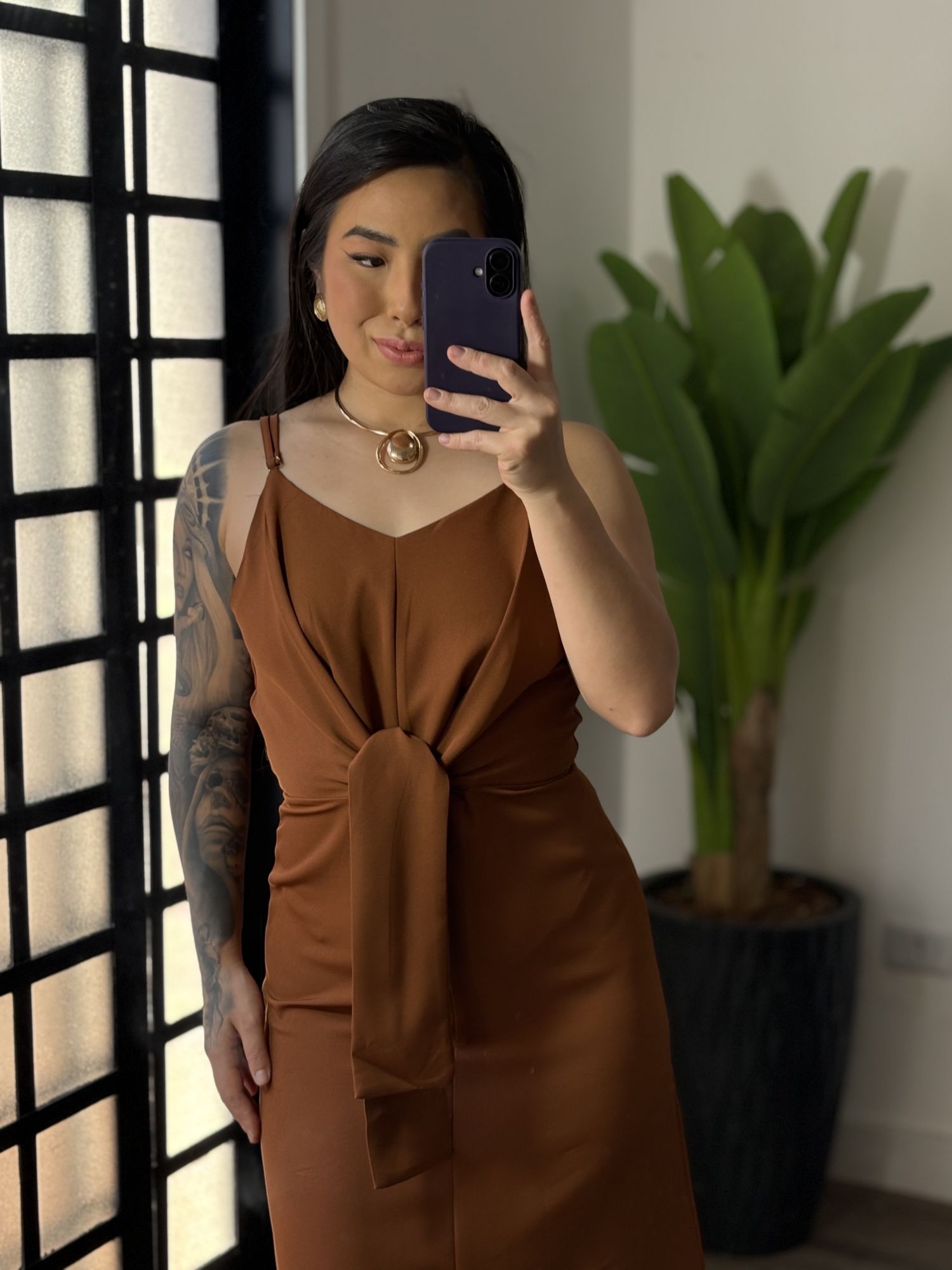Vestido Midi Monique1670 - terracota 