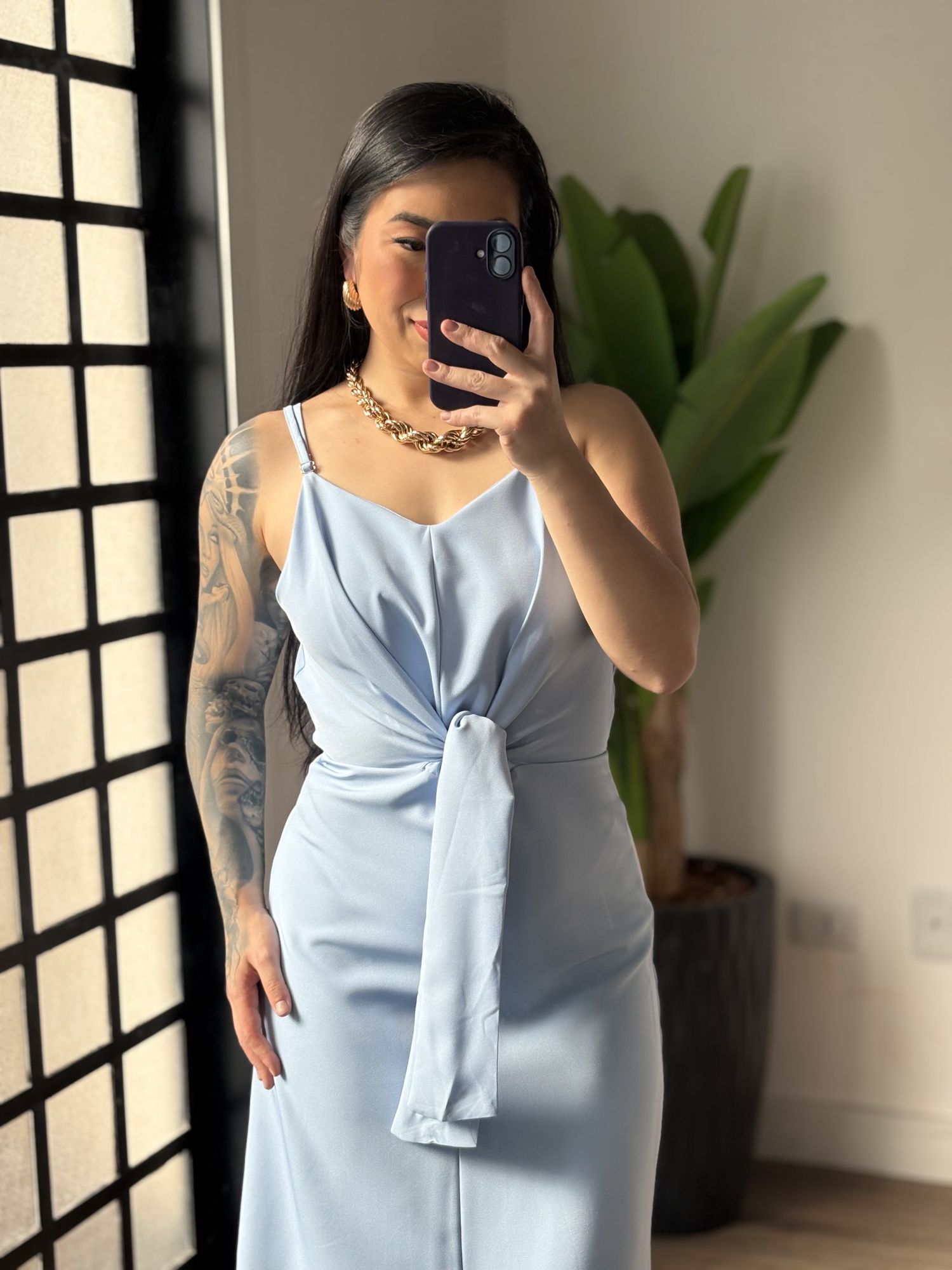 Vestido Midi Monique 1670 - Azul