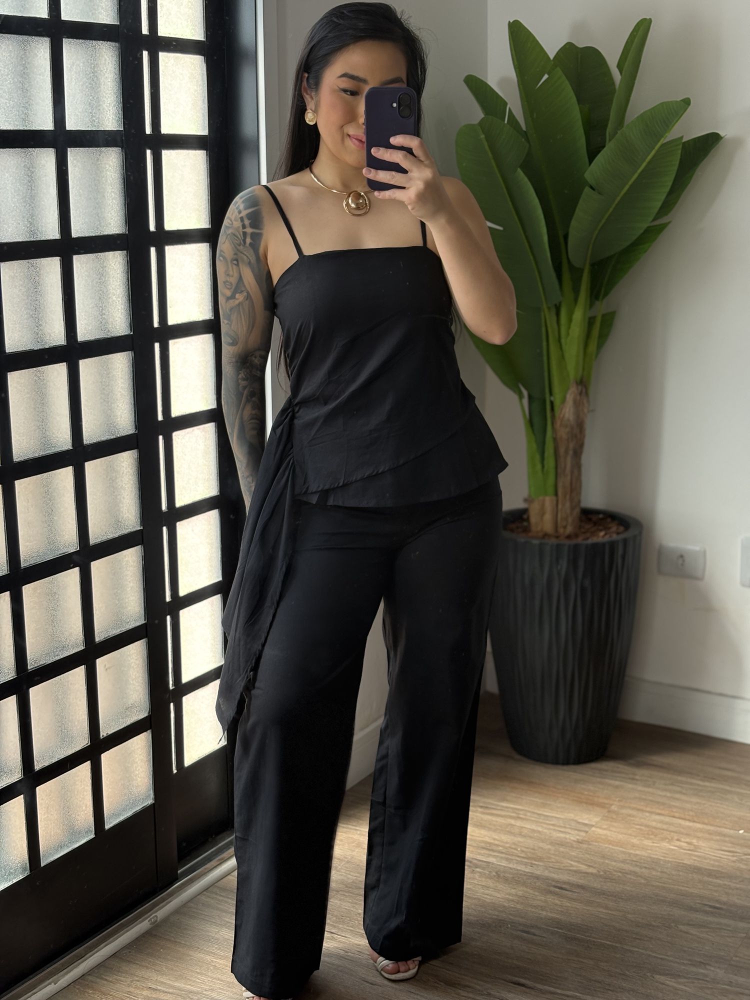 Conjunto Linho Malu 020 - Preto 