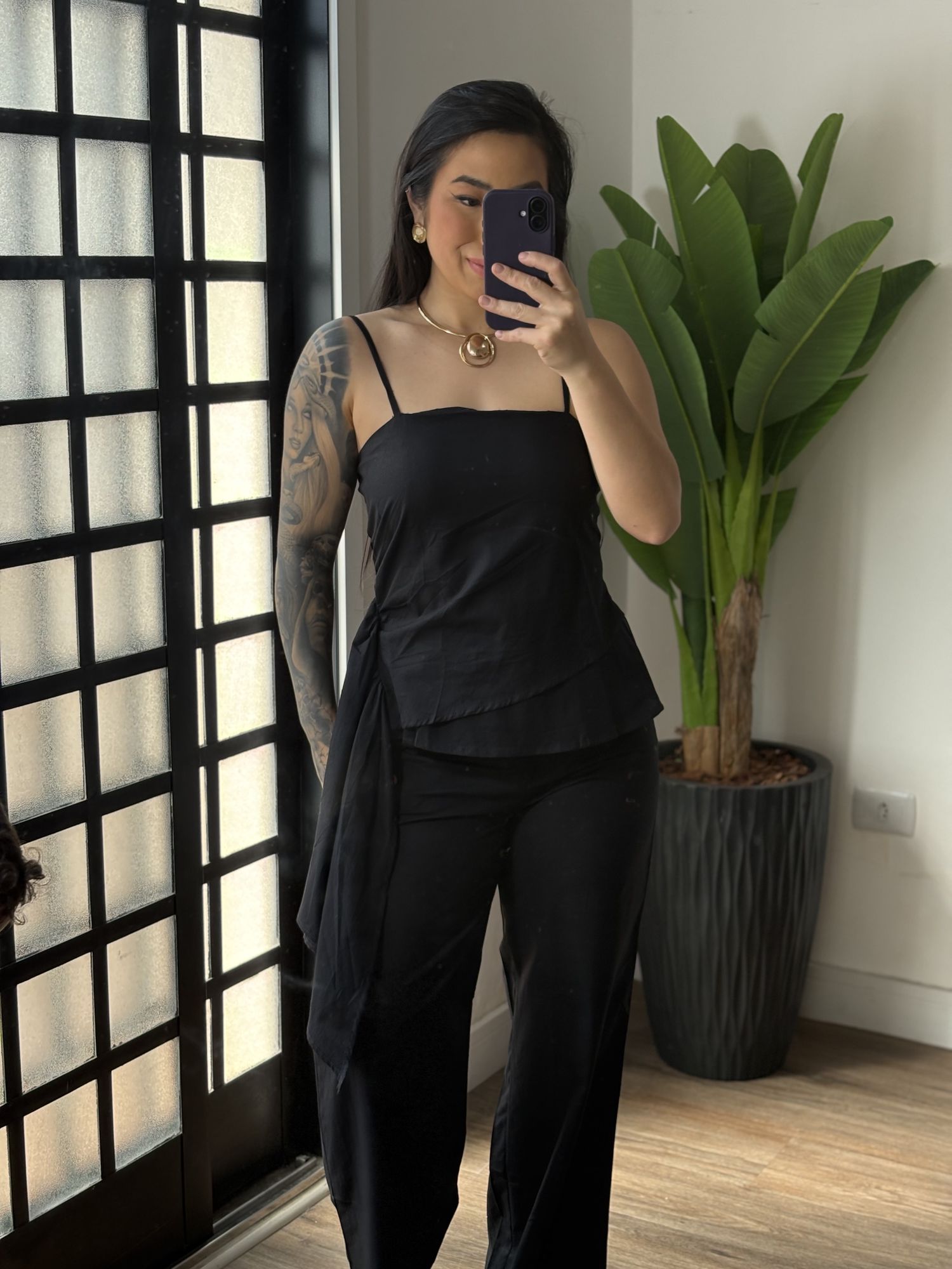 Conjunto Linho Malu 020 - Preto 