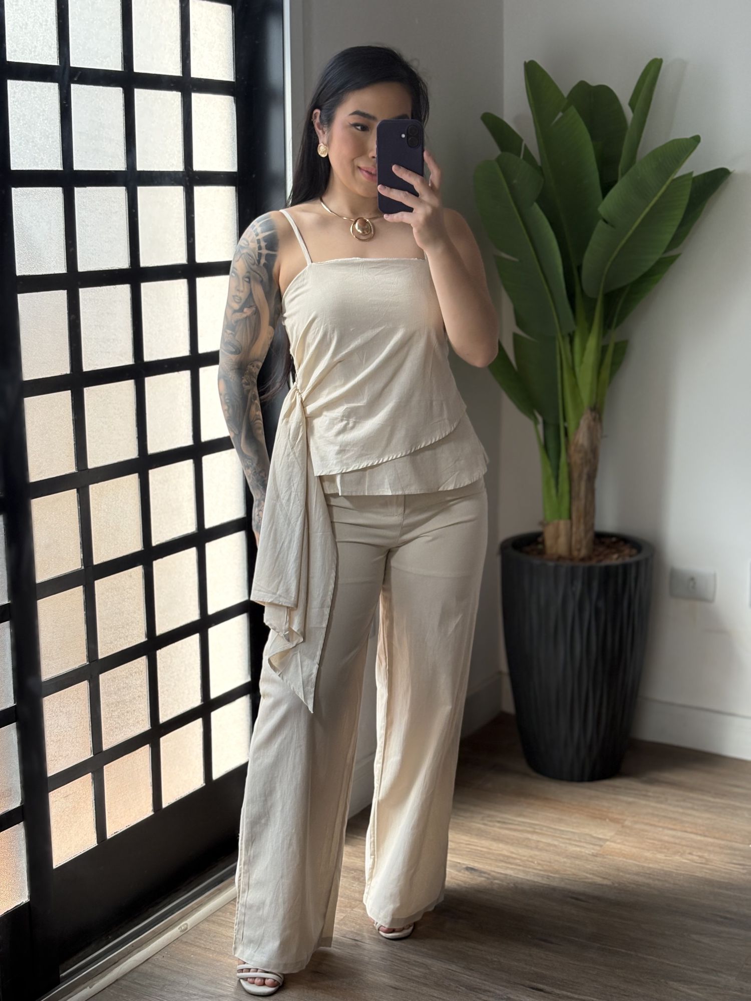 Conjunto Linho Malu 020 - Cru 