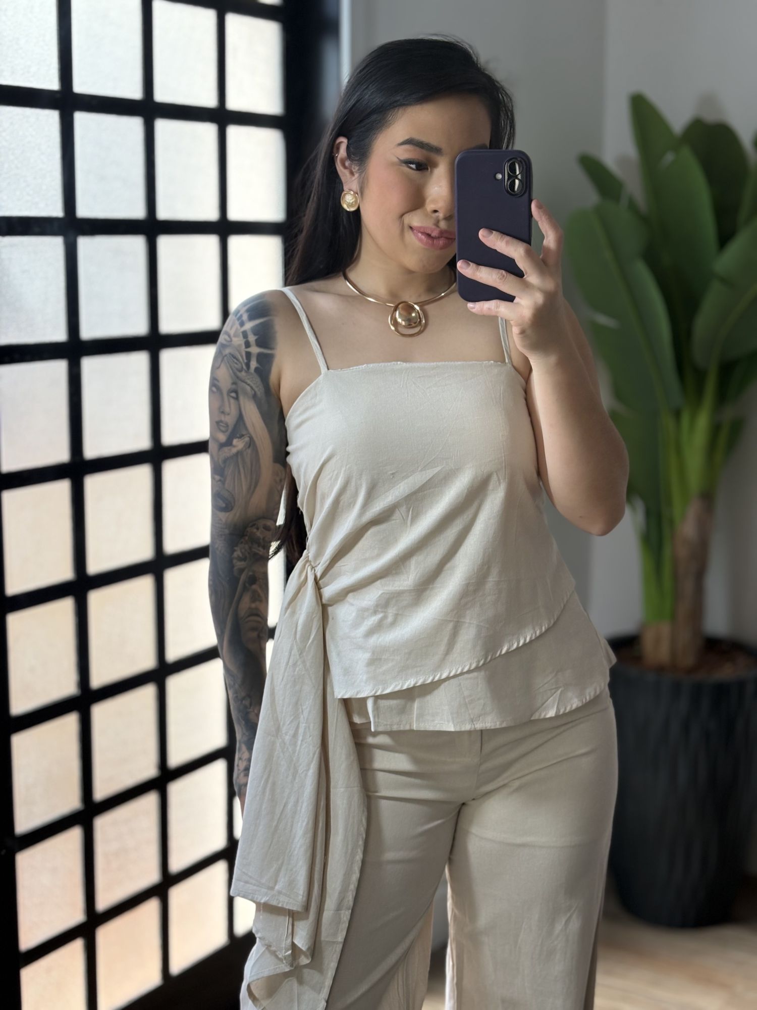 Conjunto Linho Malu 020 - Cru 