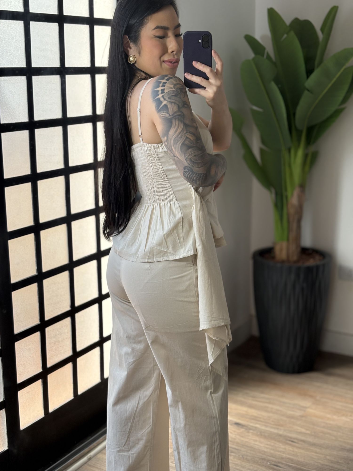 Conjunto Linho Malu 020 - Cru 
