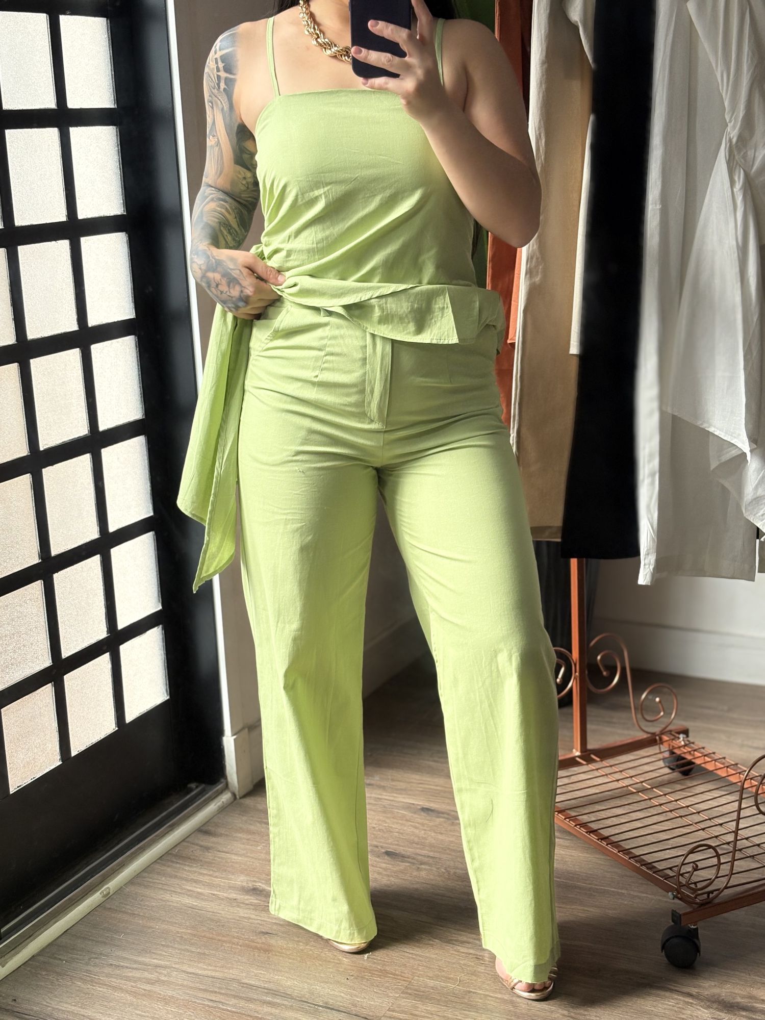 Conjunto Linho Malu 020 - Verde