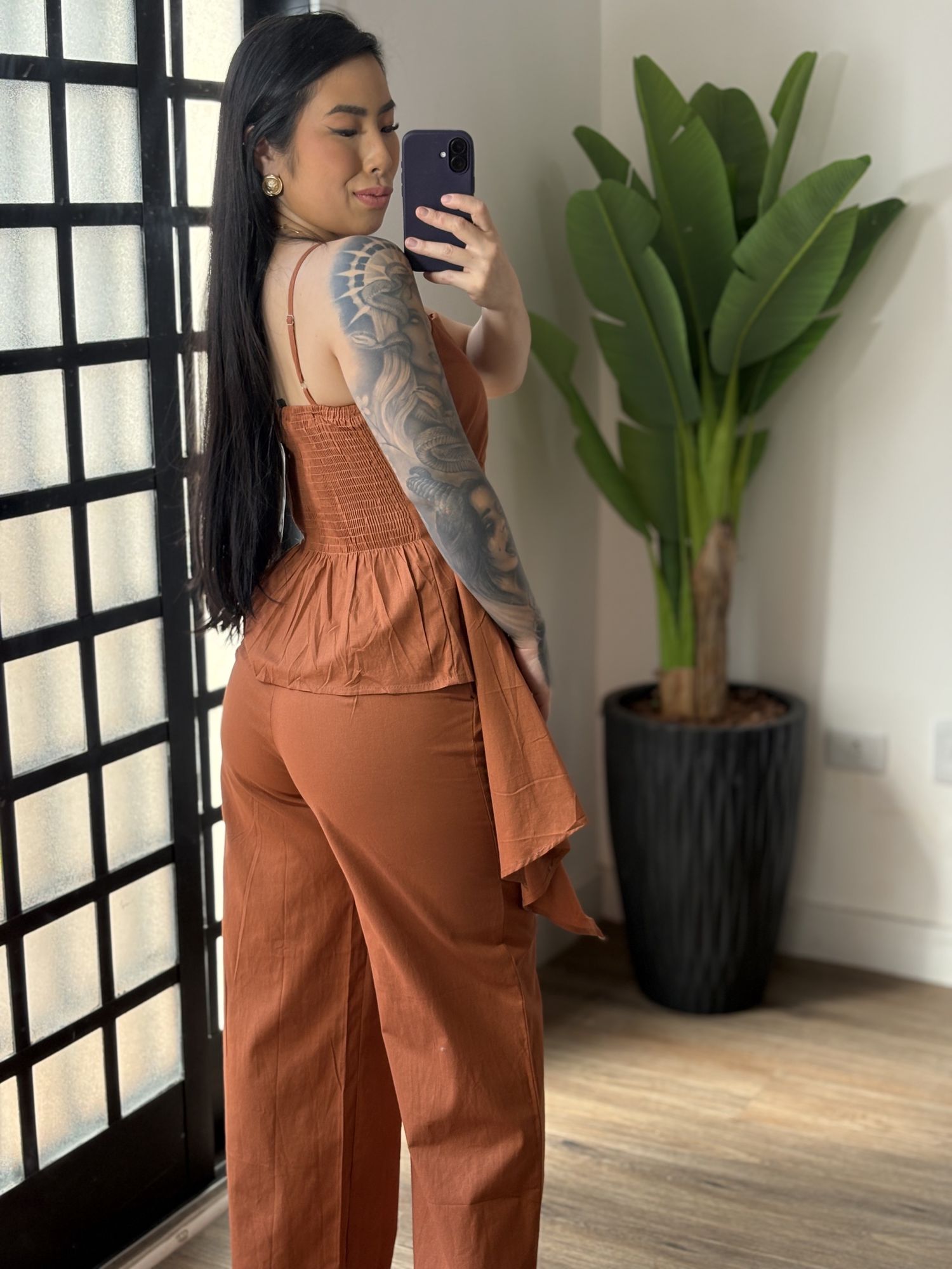 Conjunto Linho Malu 020- Terracota