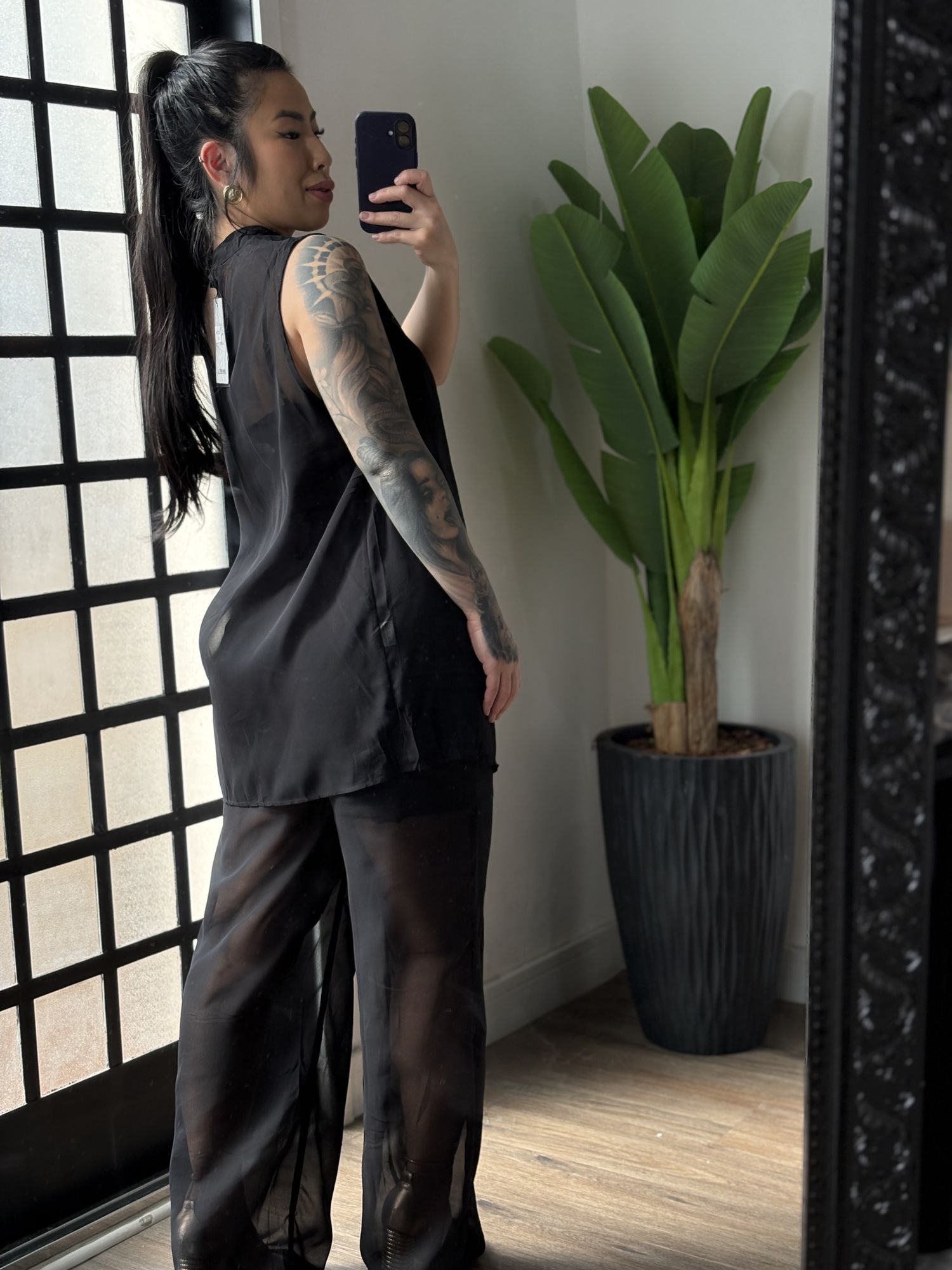 Trijunto Tule Georgina LA021 - Preto