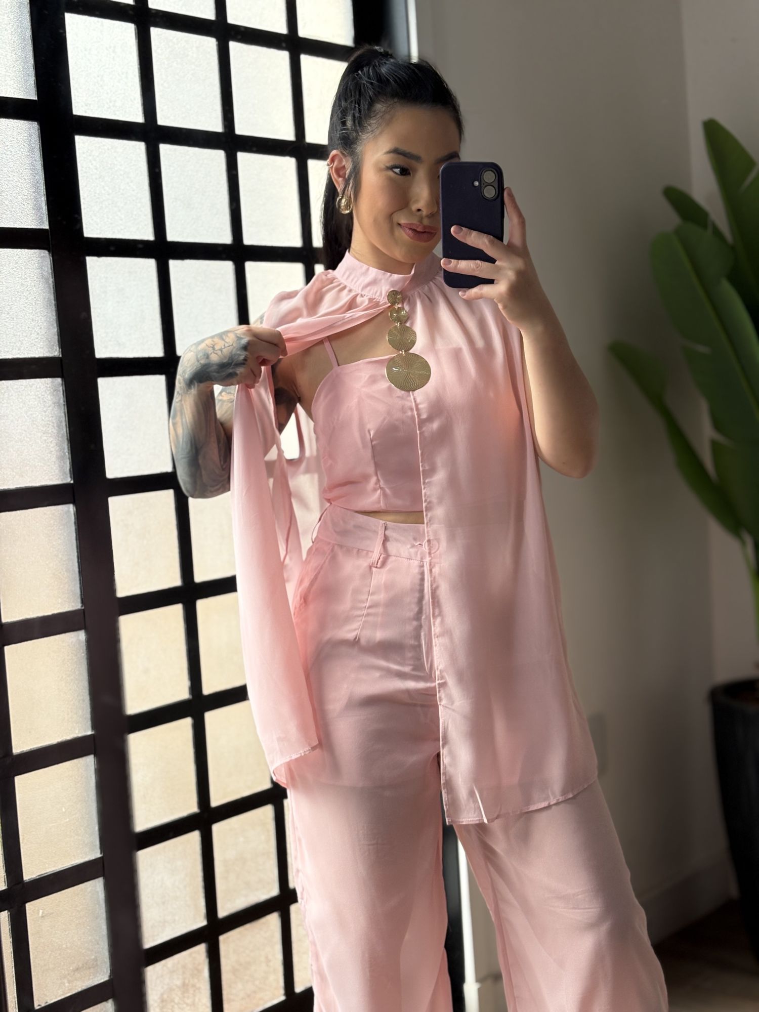Trijunto Tule Georgina LA021 - Rosa 