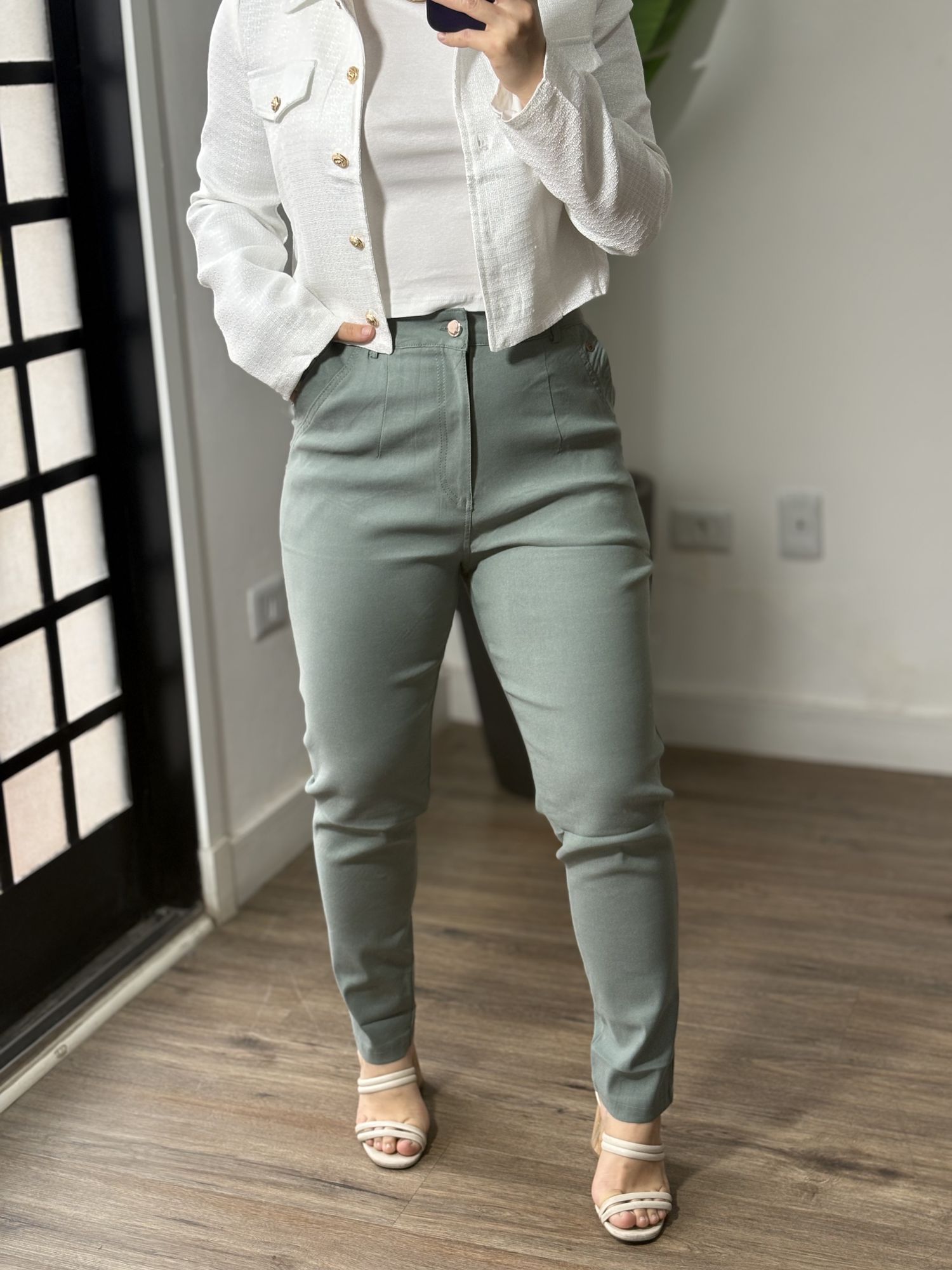 Calça Sarja Luse 2619 - Verde Menta 