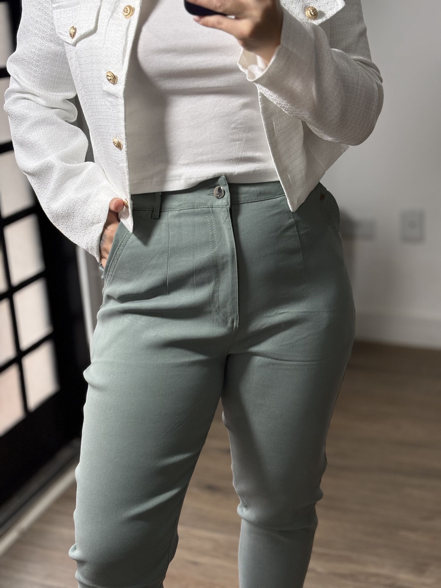 Calça Sarja Luse 2619 - Verde Menta 