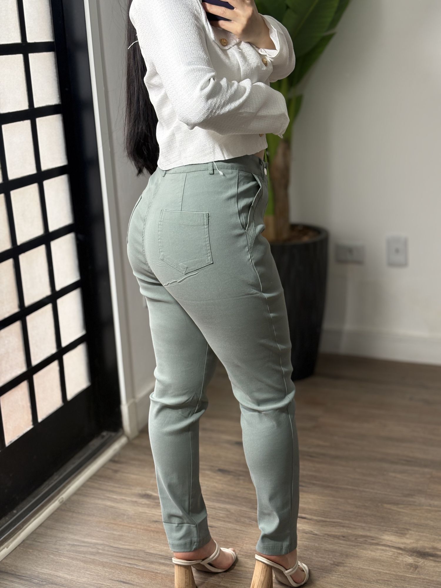 Calça Sarja Luse 2619 - Verde Menta 