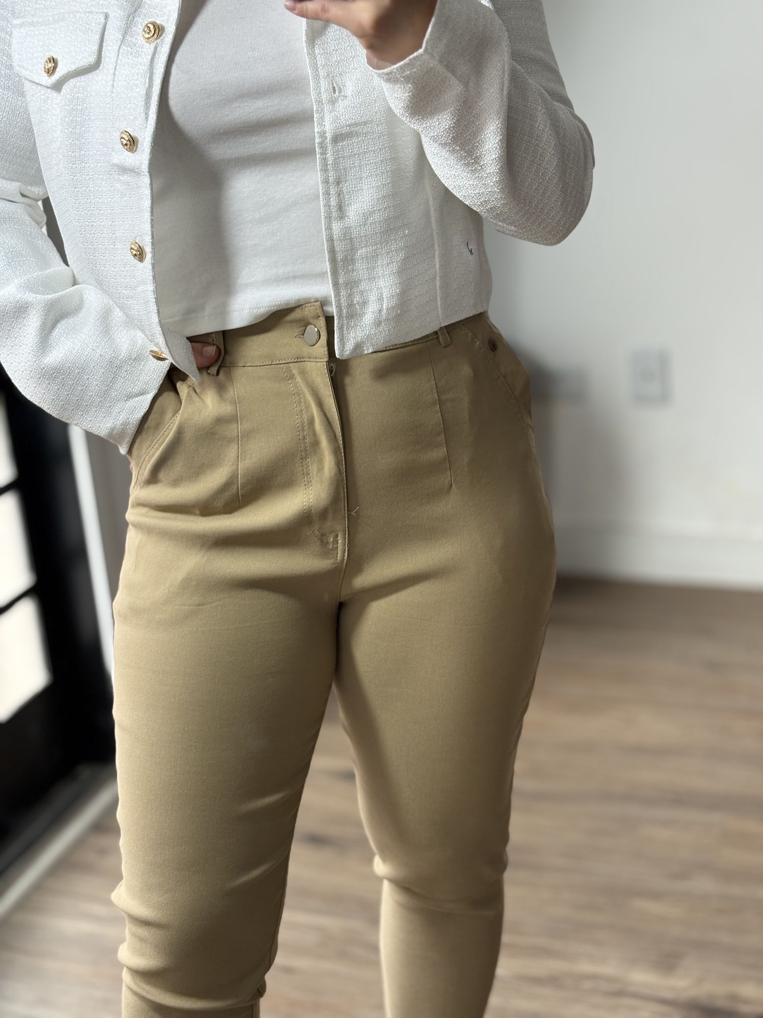 Calça Sarja Luse 2619 - Marrom Claro 