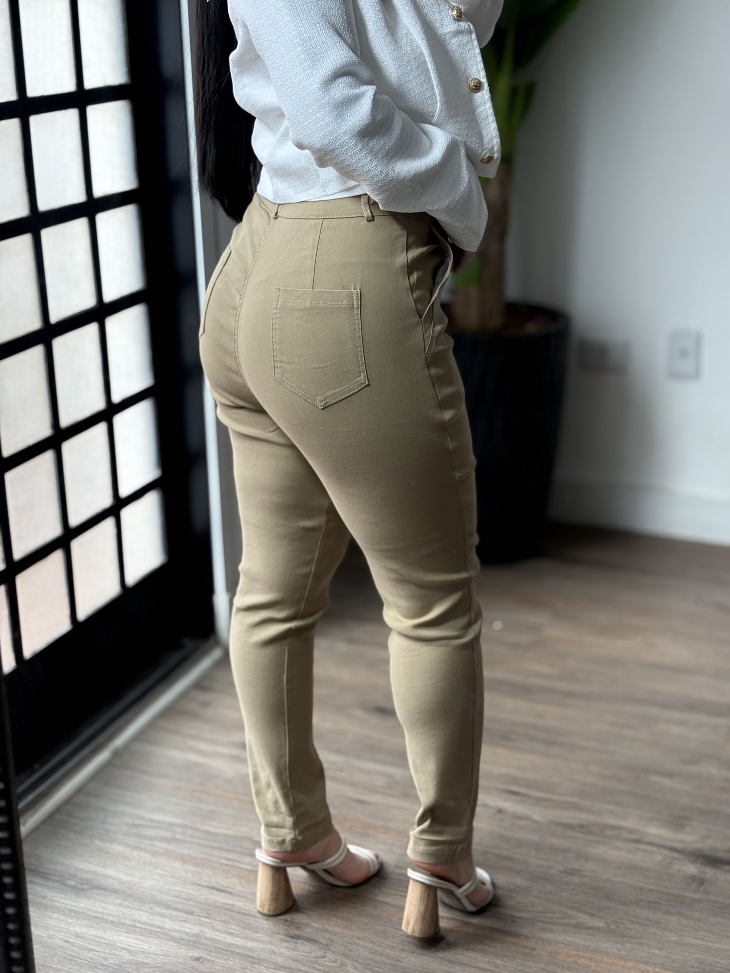 Calça Sarja Luse 2619 - Marrom Claro 