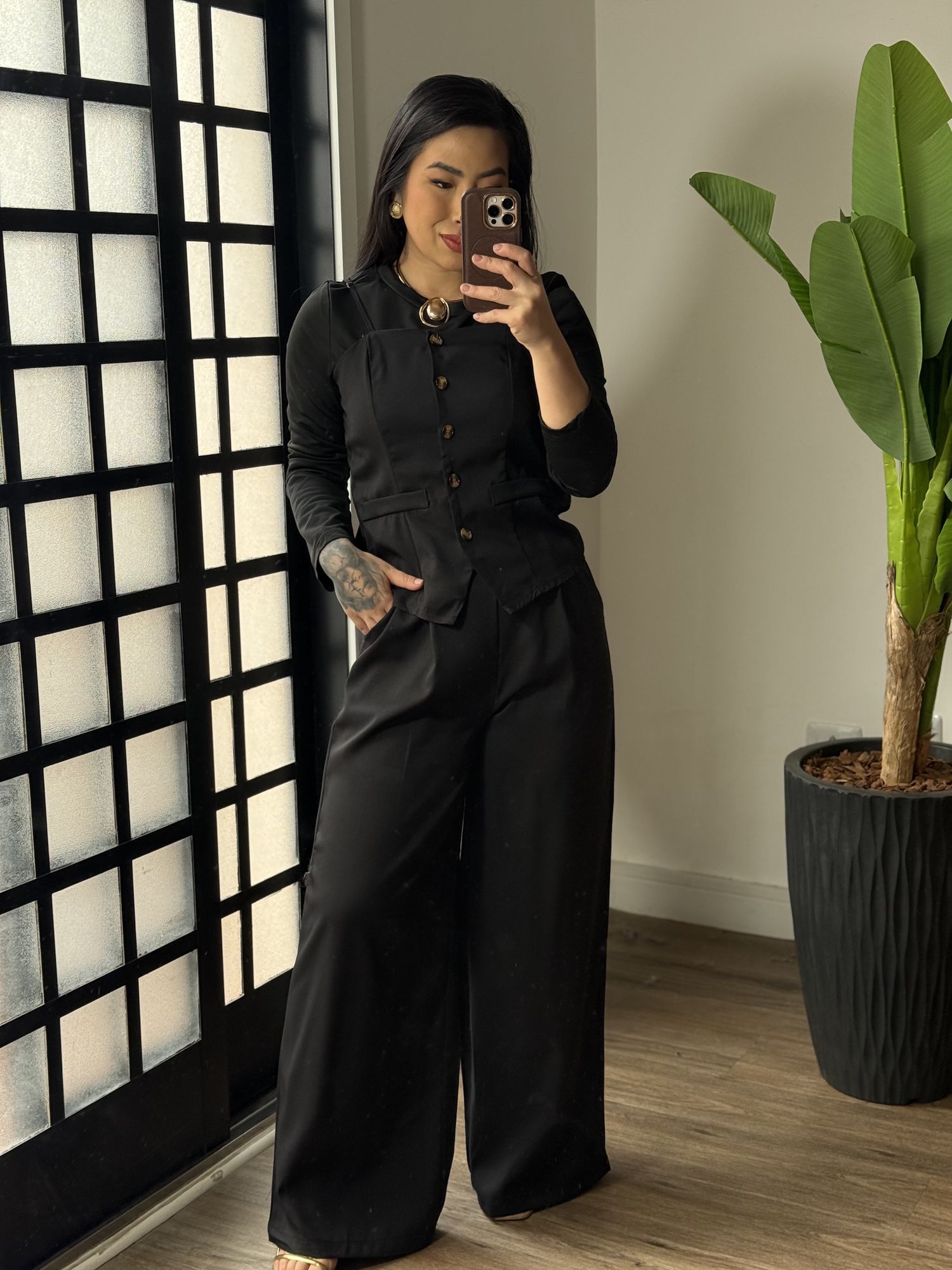 Trijunto Alfaiataria Iris 23968 - Preto
