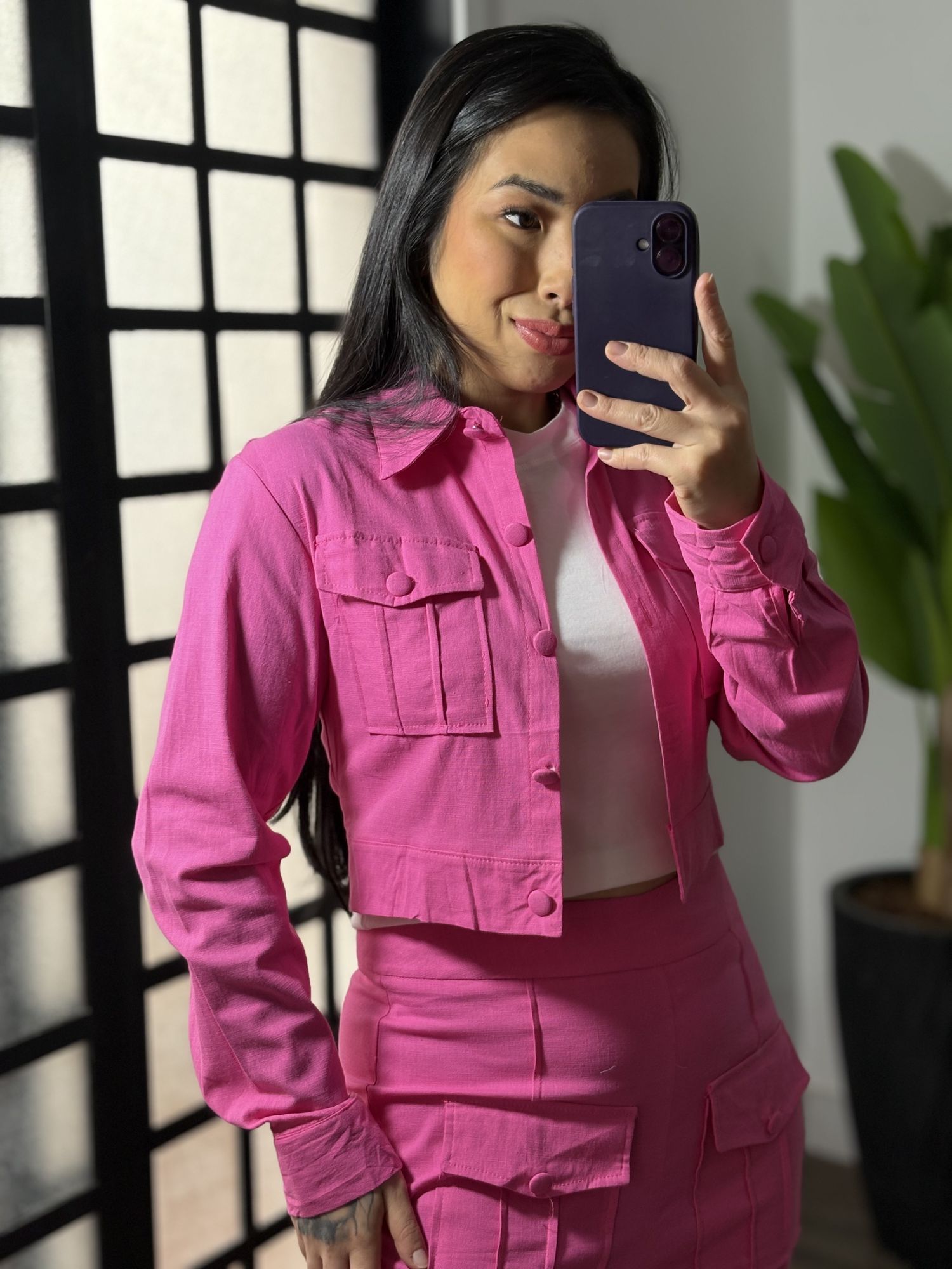 Conjunto Linho Savina CC92 - Rosa