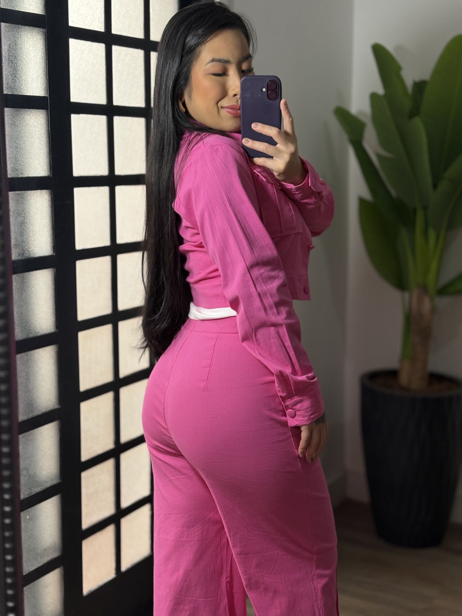 Conjunto Linho Savina CC92 - Rosa