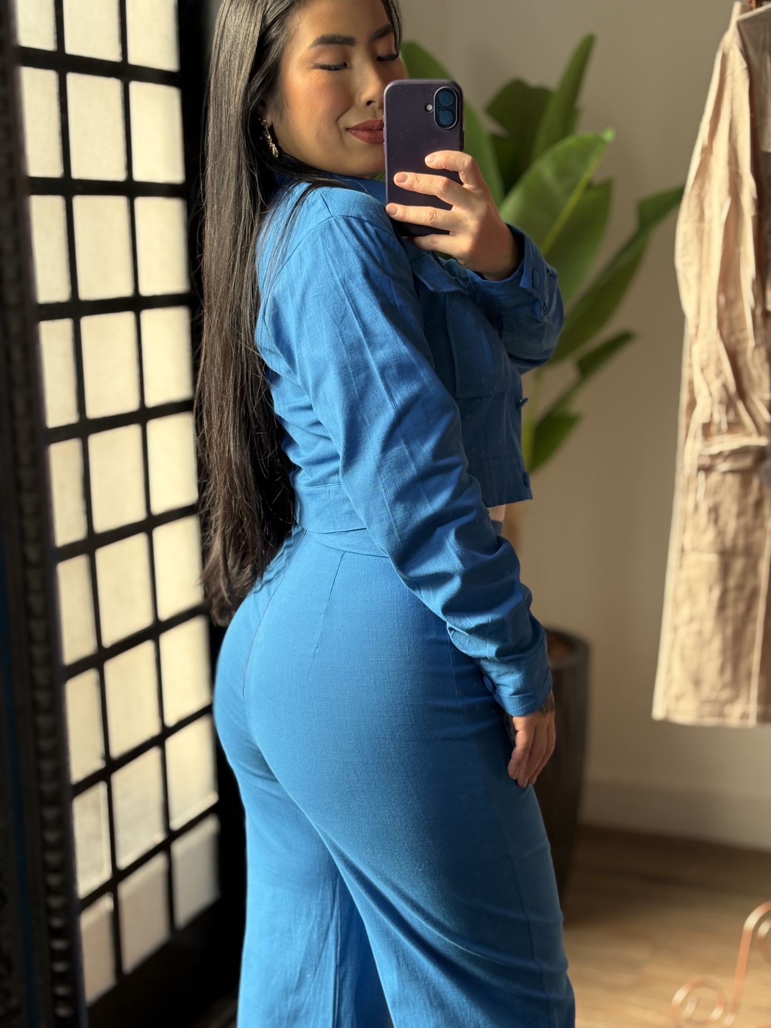 Conjunto Linho Savina CC92 - Azul 