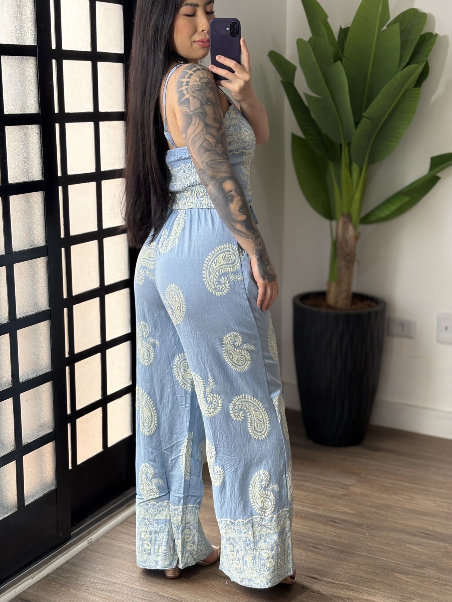 Conjunto Estampado Sol 7175 - Azul