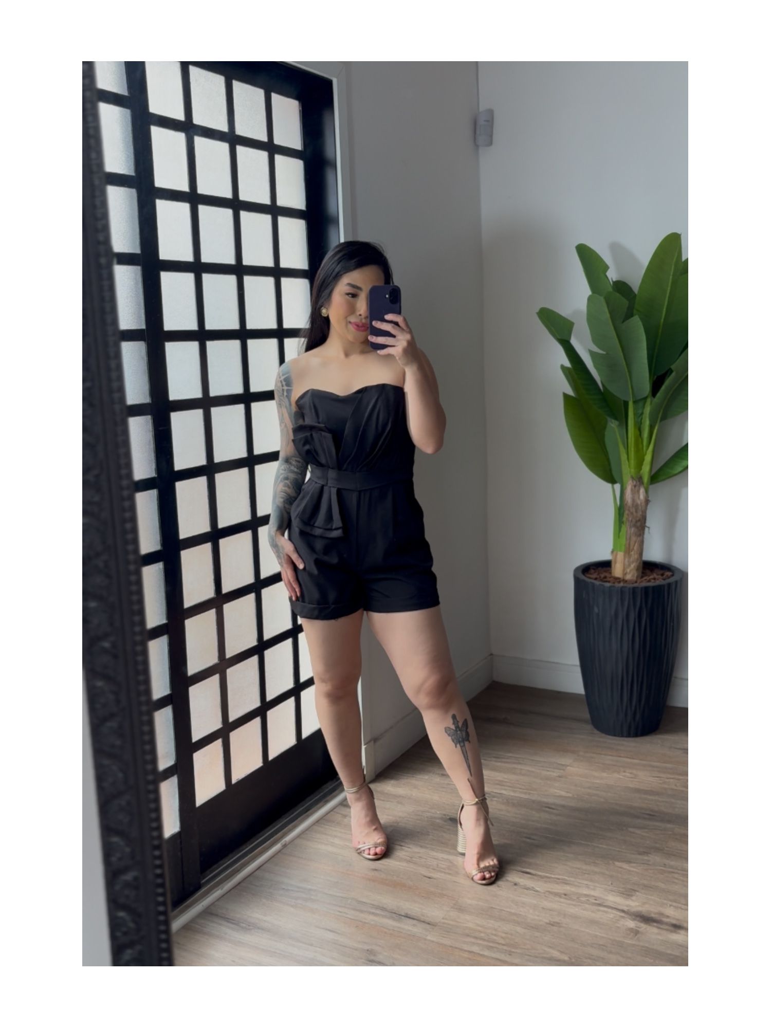 Macaquinho Cris 1504 - Preto 