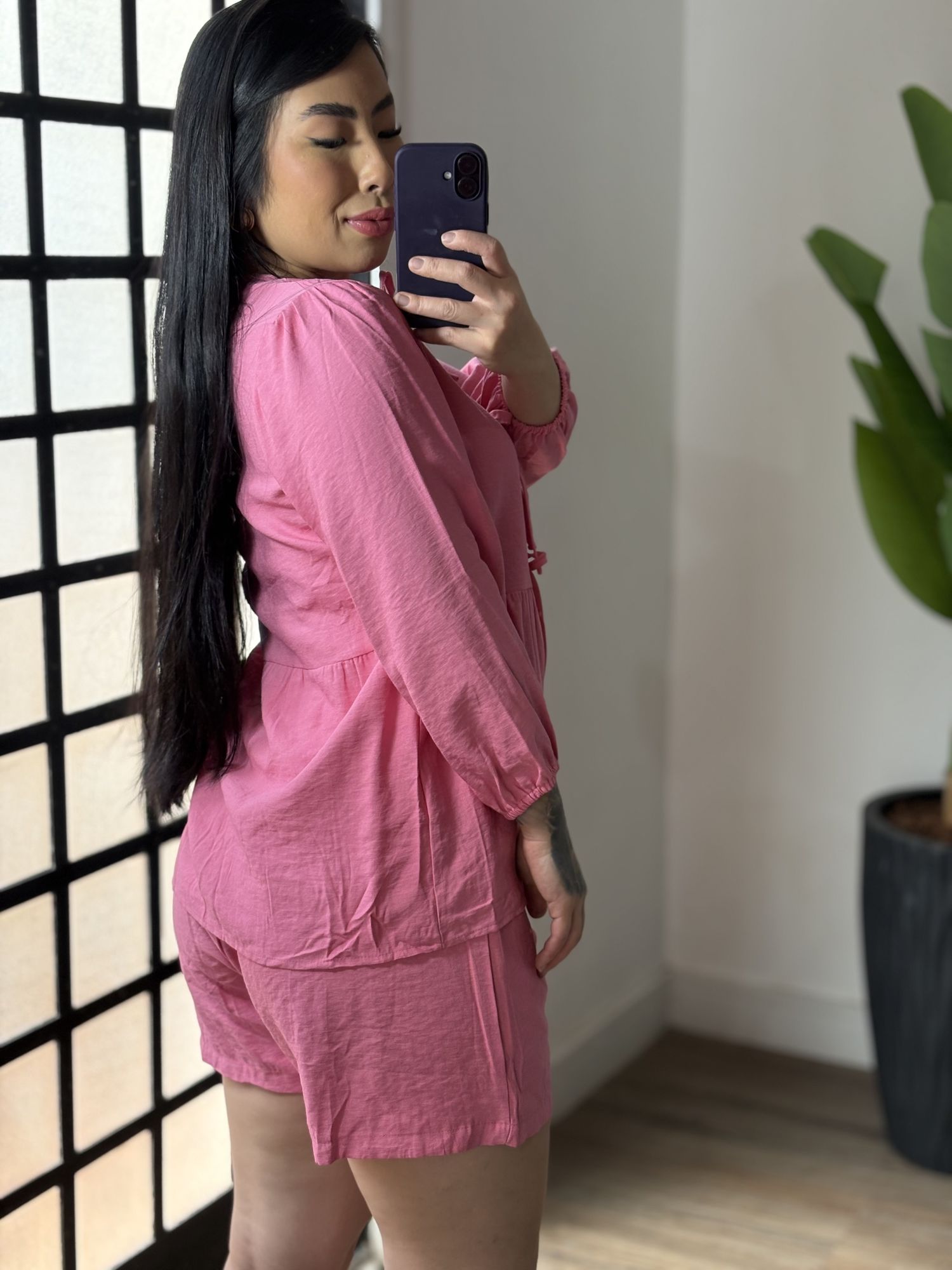 Conjunto Shorts Marrant Marina 1491 - Rosa 