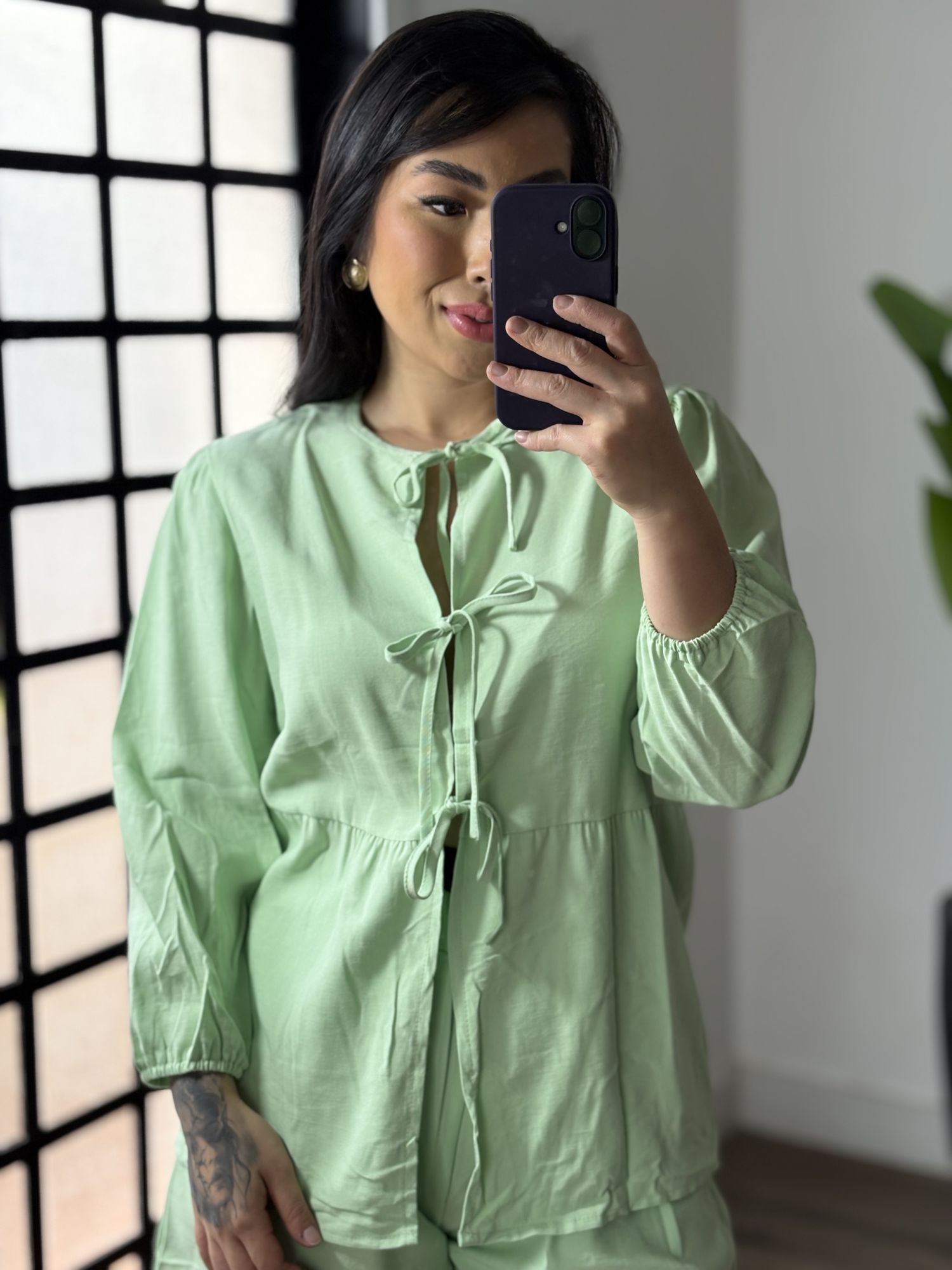 Conjunto Shorts Marrant Marina 1491 - Verde 