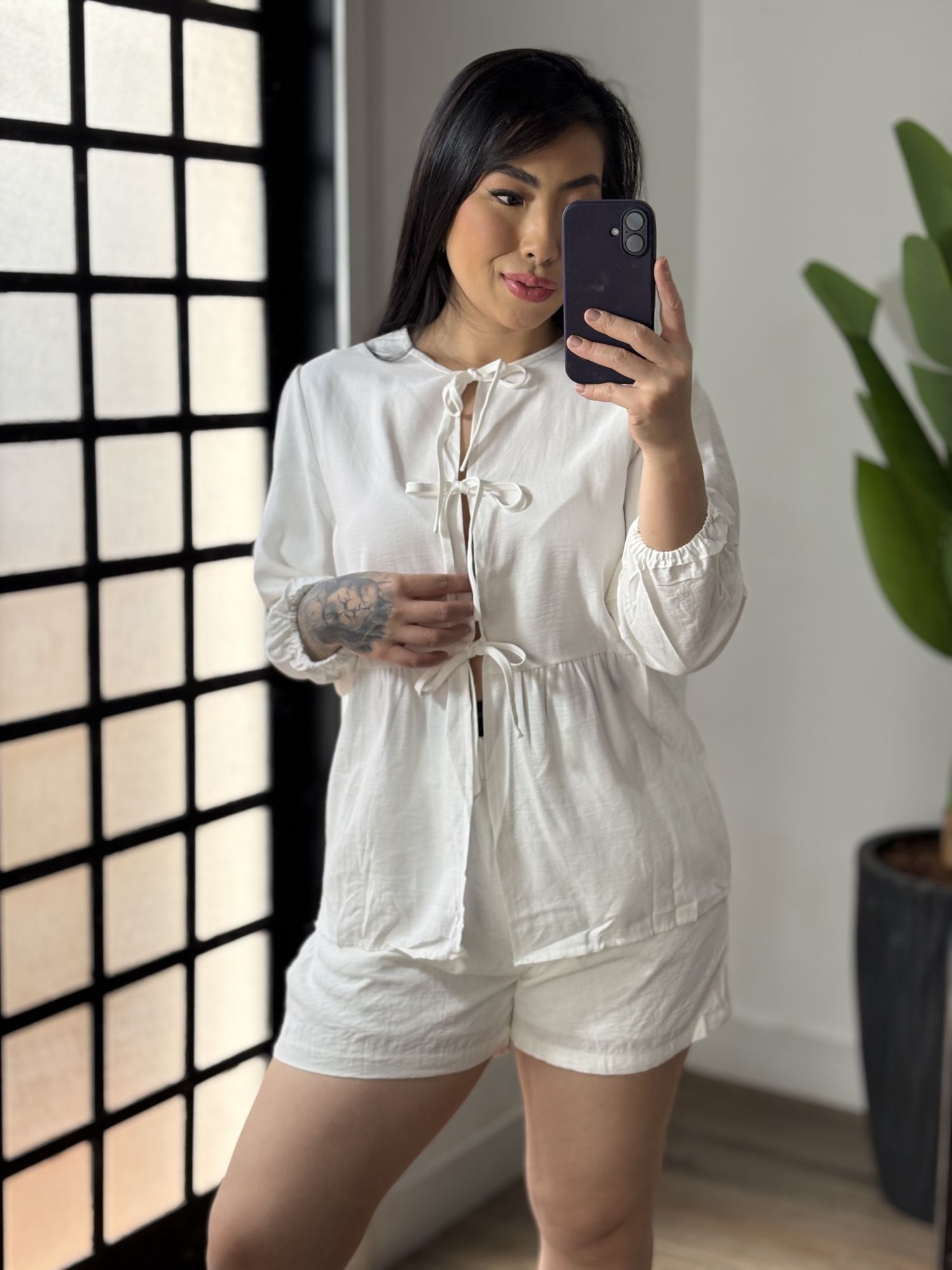 Conjunto Shorts Marrant Marina 1491 - Branco 