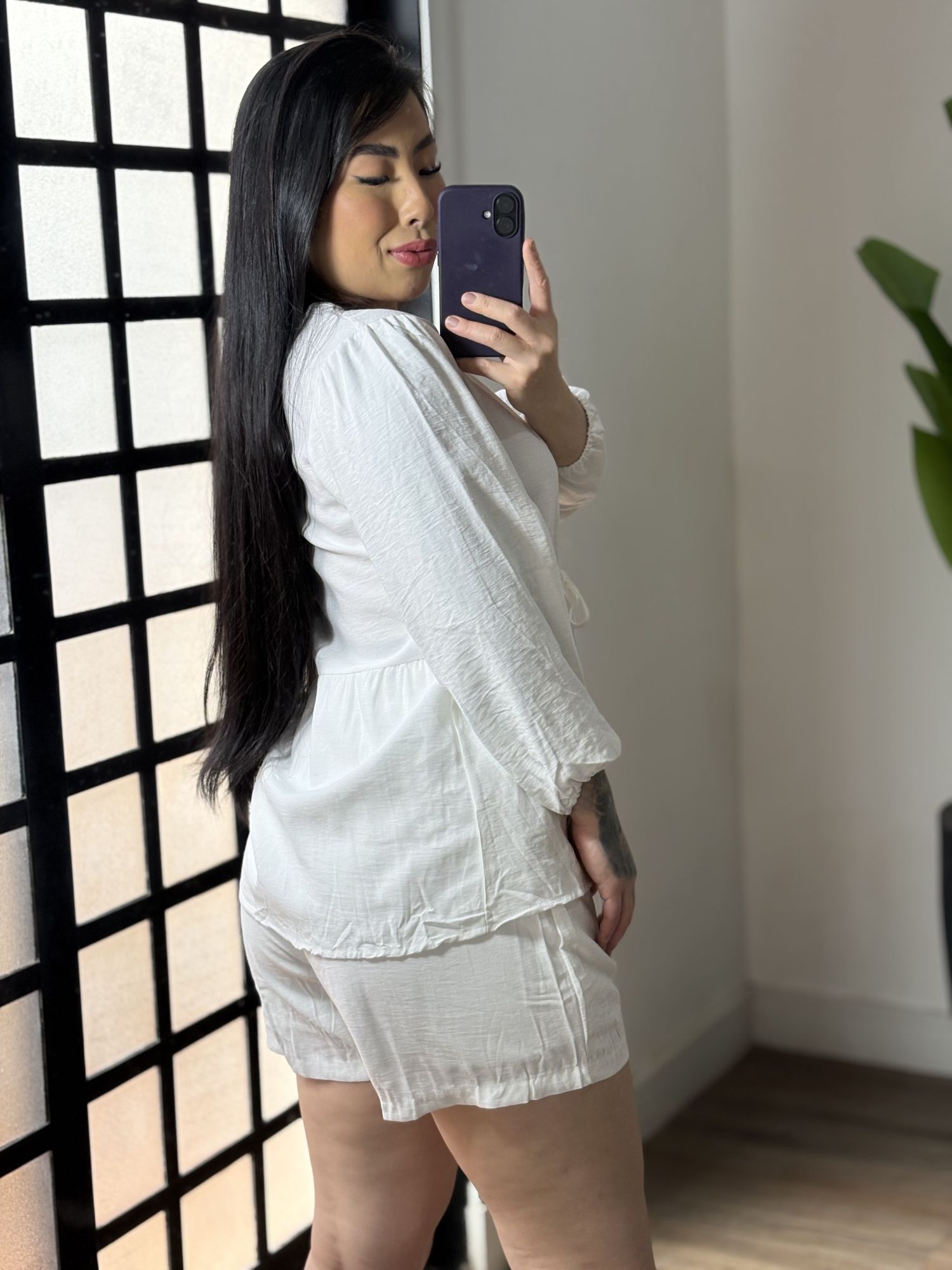 Conjunto Shorts Marrant Marina 1491 - Branco 