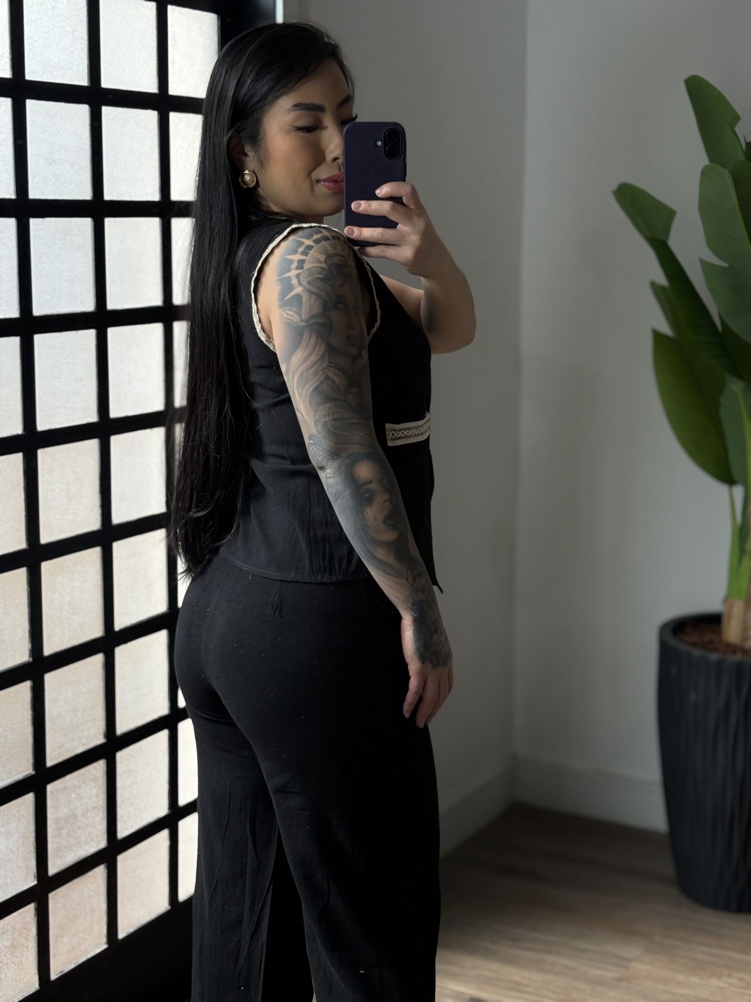 Conjunto Linho Analu 9511 - Preto 