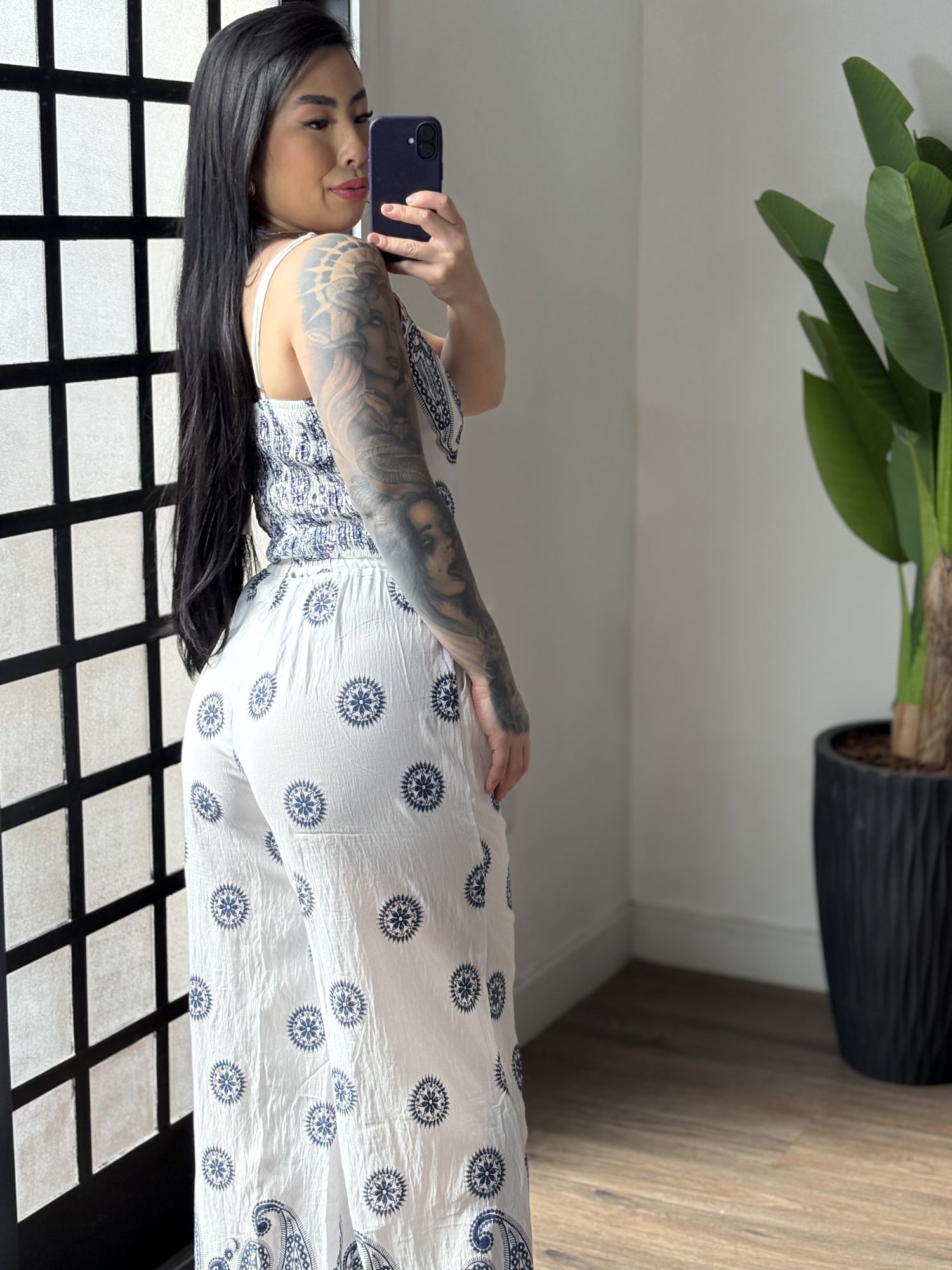 Conjunto Estampado Betta 7176 - Branco 