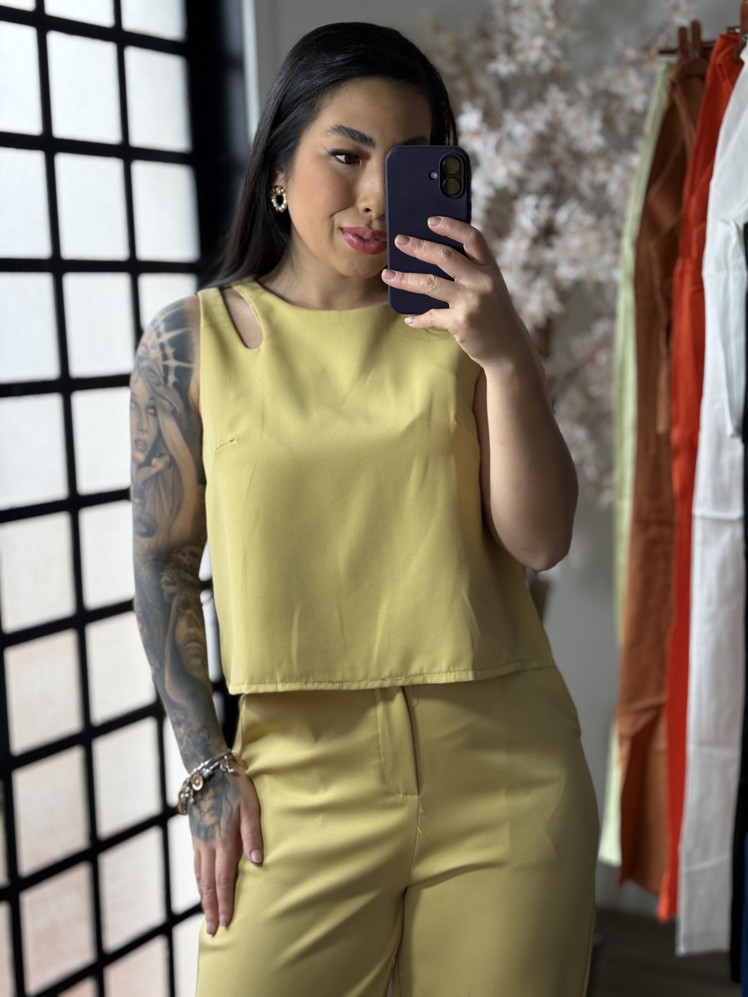 Conjunto Alfaiataria Altezza 1635 - Amarelo C050