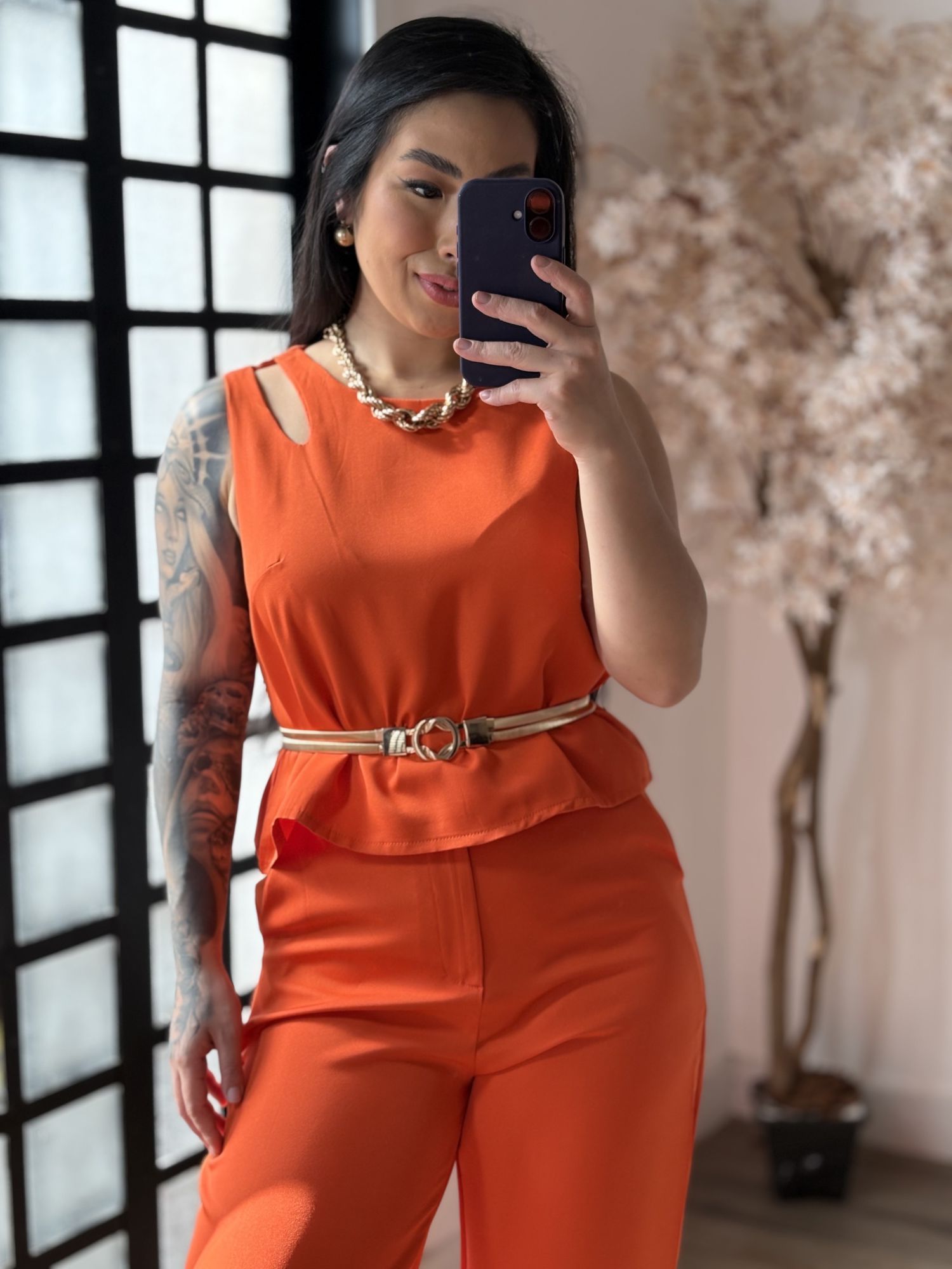 Conjunto Alfaiataria Altezza 1635 - Laranja C050