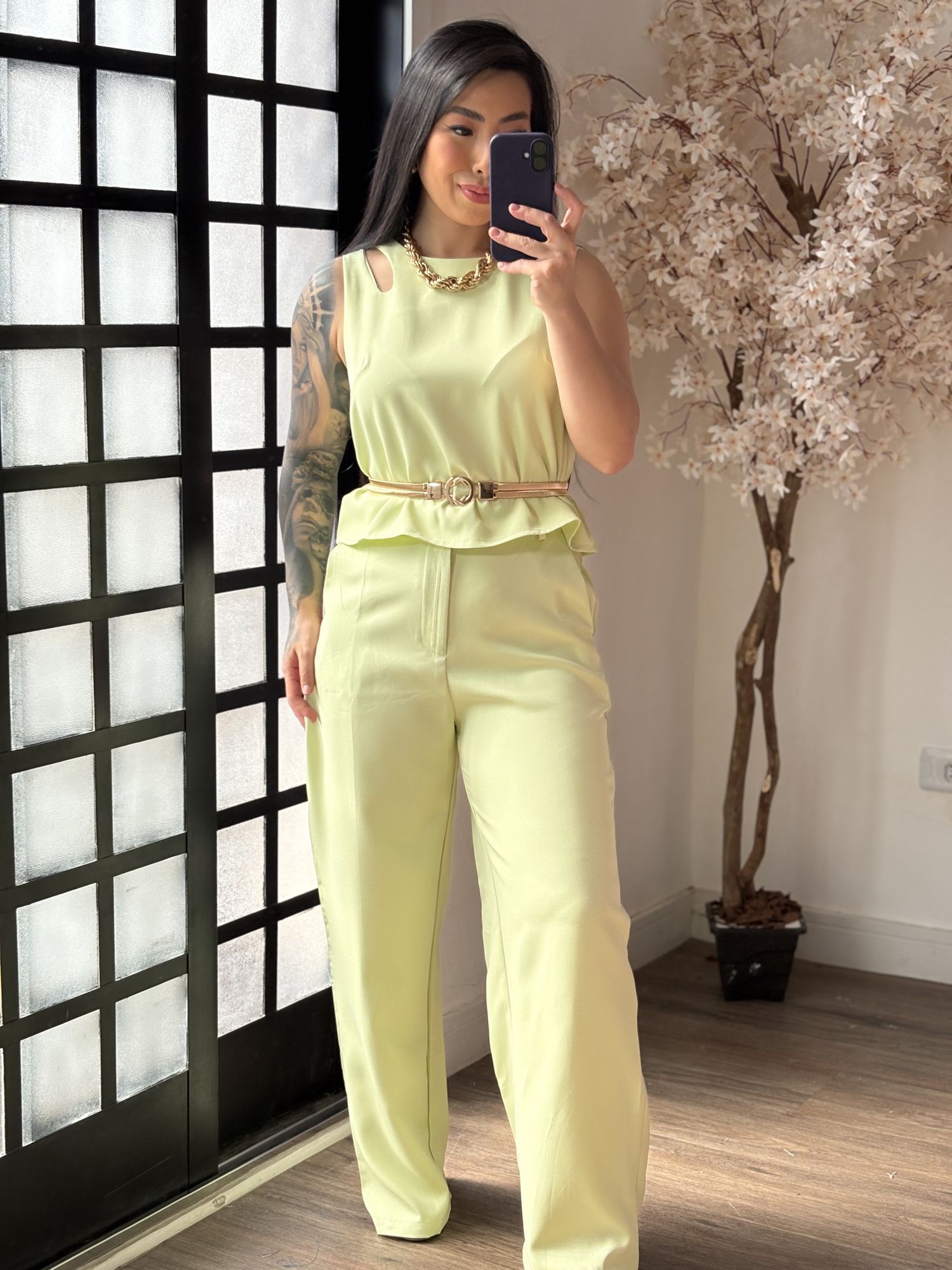 Conjunto Alfaiataria Altezza 1635 - Verde Claro C050