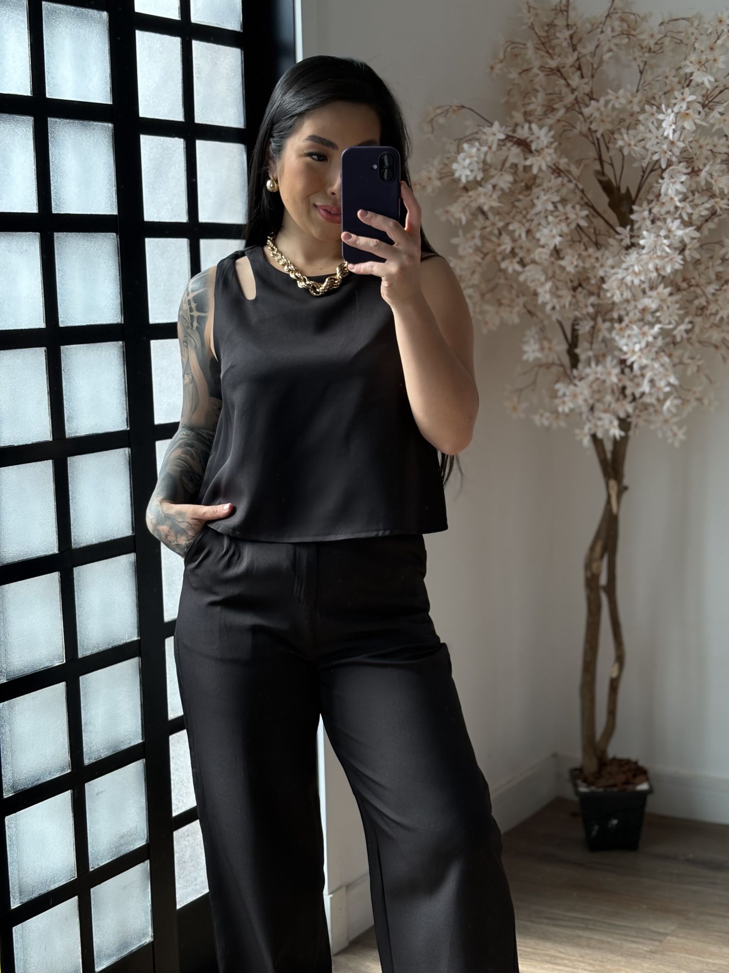 Conjunto Alfaiataria Altezza 1635 - Preto C050