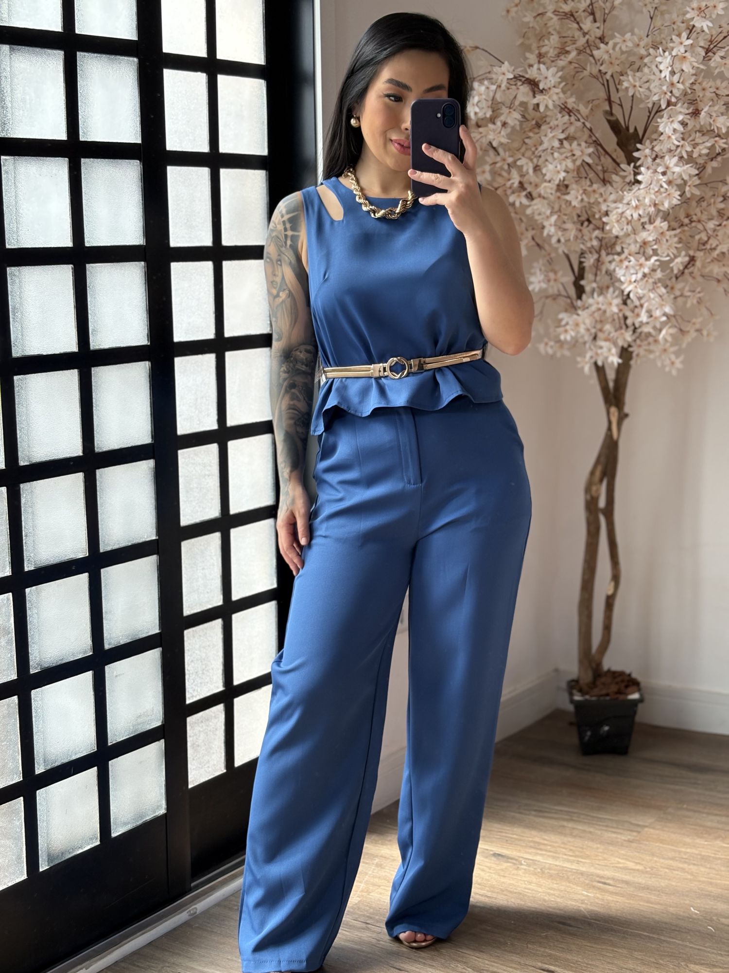 Conjunto Alfaiataria Altezza 1635 - Azul C050