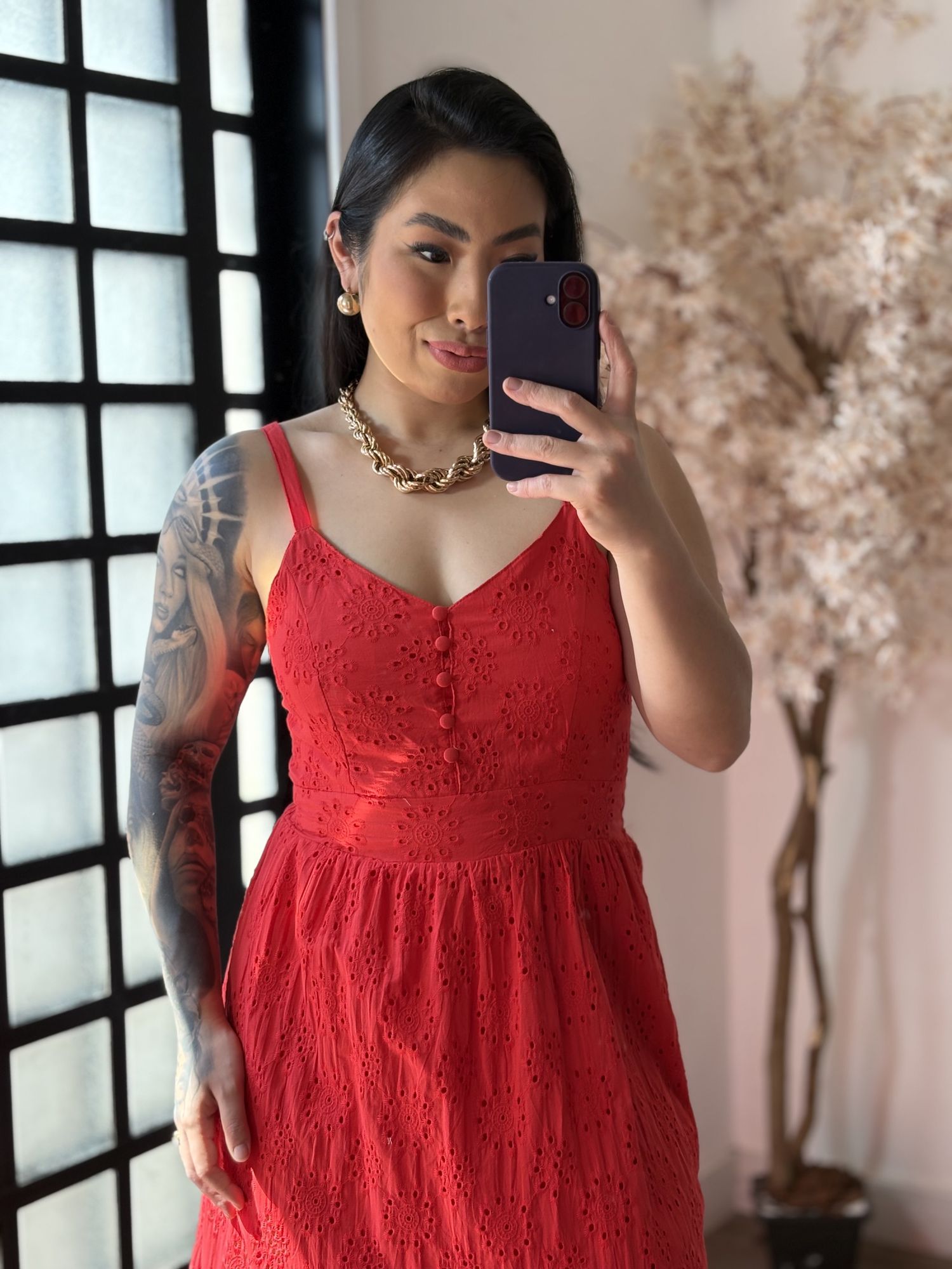 Vestido Lese Maelle 1003 - Vermelho C011