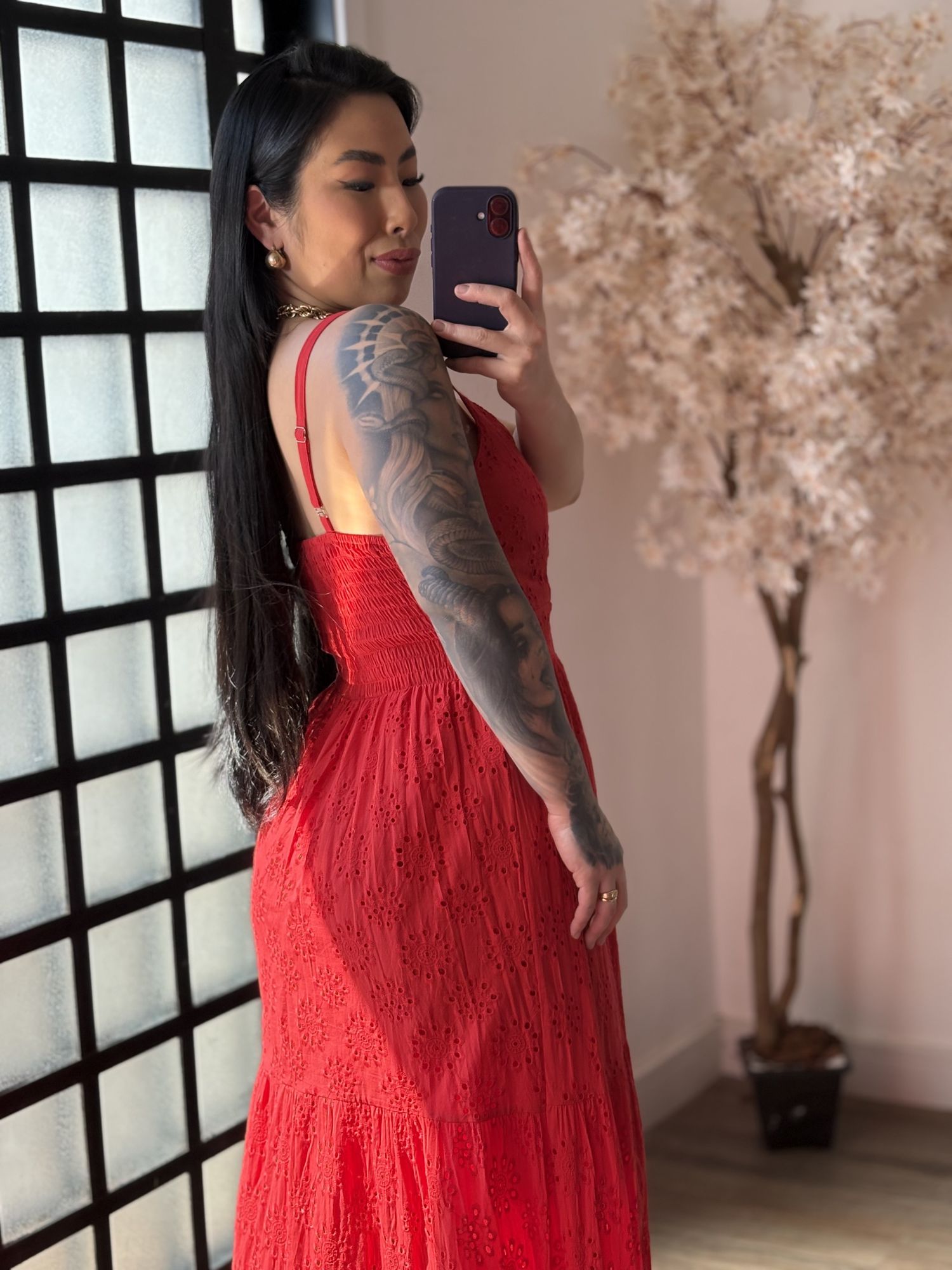 Vestido Lese Maelle 1003 - Vermelho C011