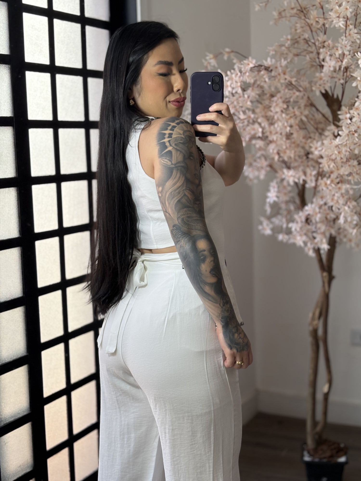 Conjunto Calça Bordado Anitta 7012 - Branco C017