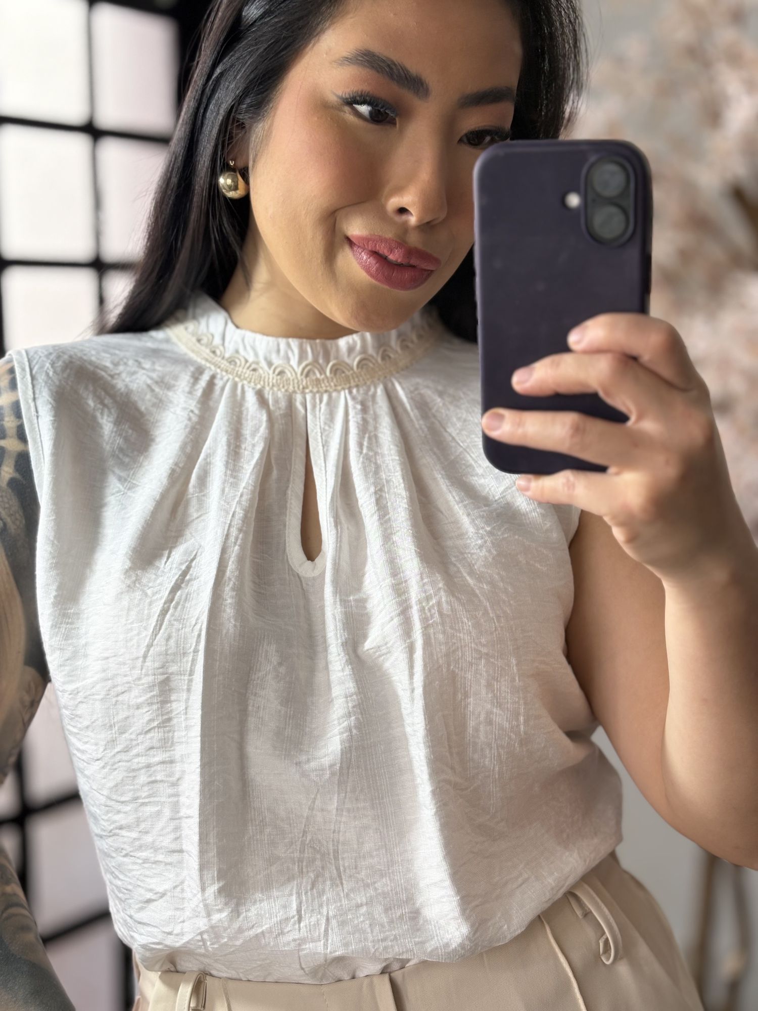 Blusa Delicada Dinora R52 - Branco C89