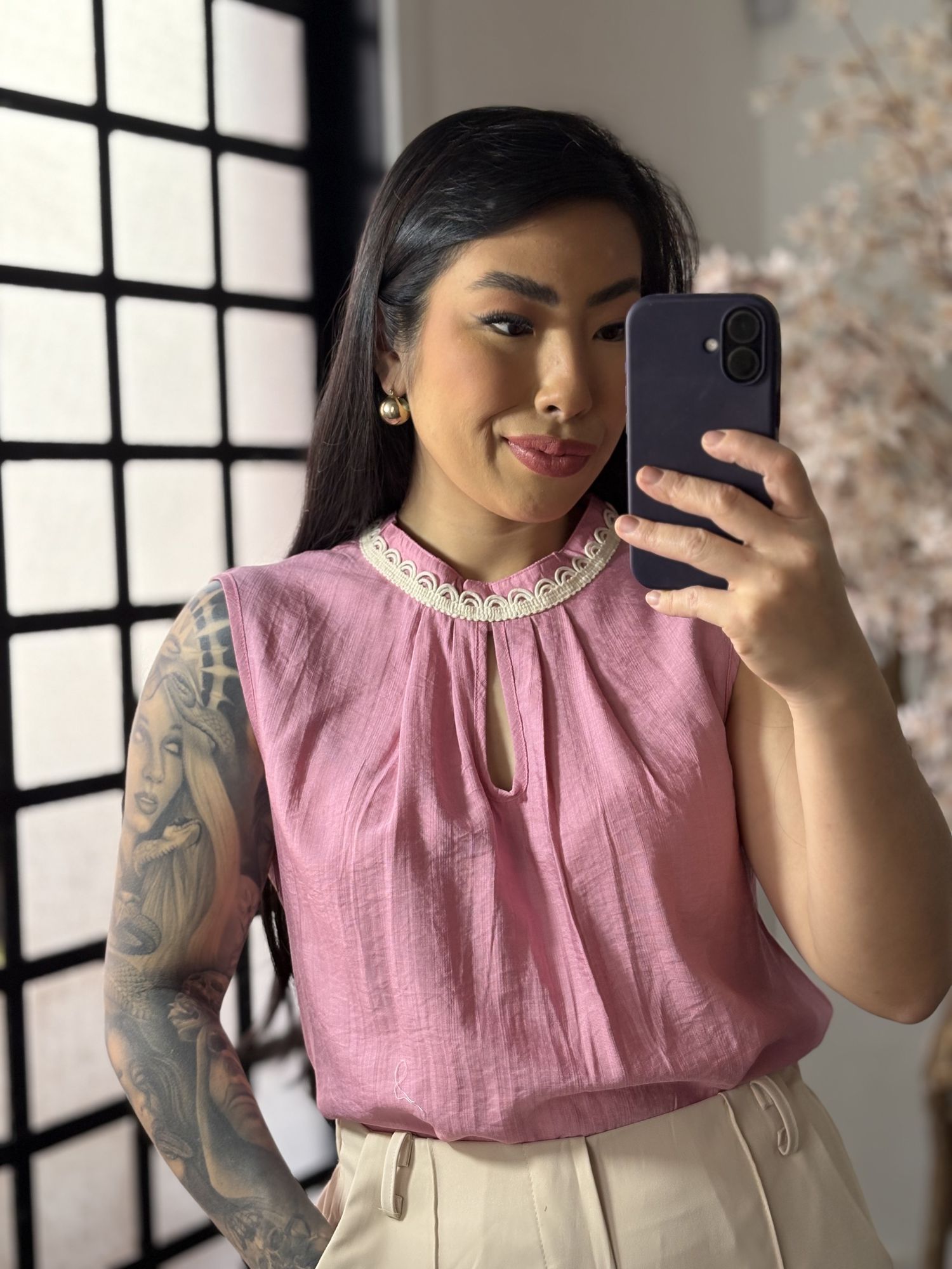 Blusa Delicada Dinora R52 - Rosa C089