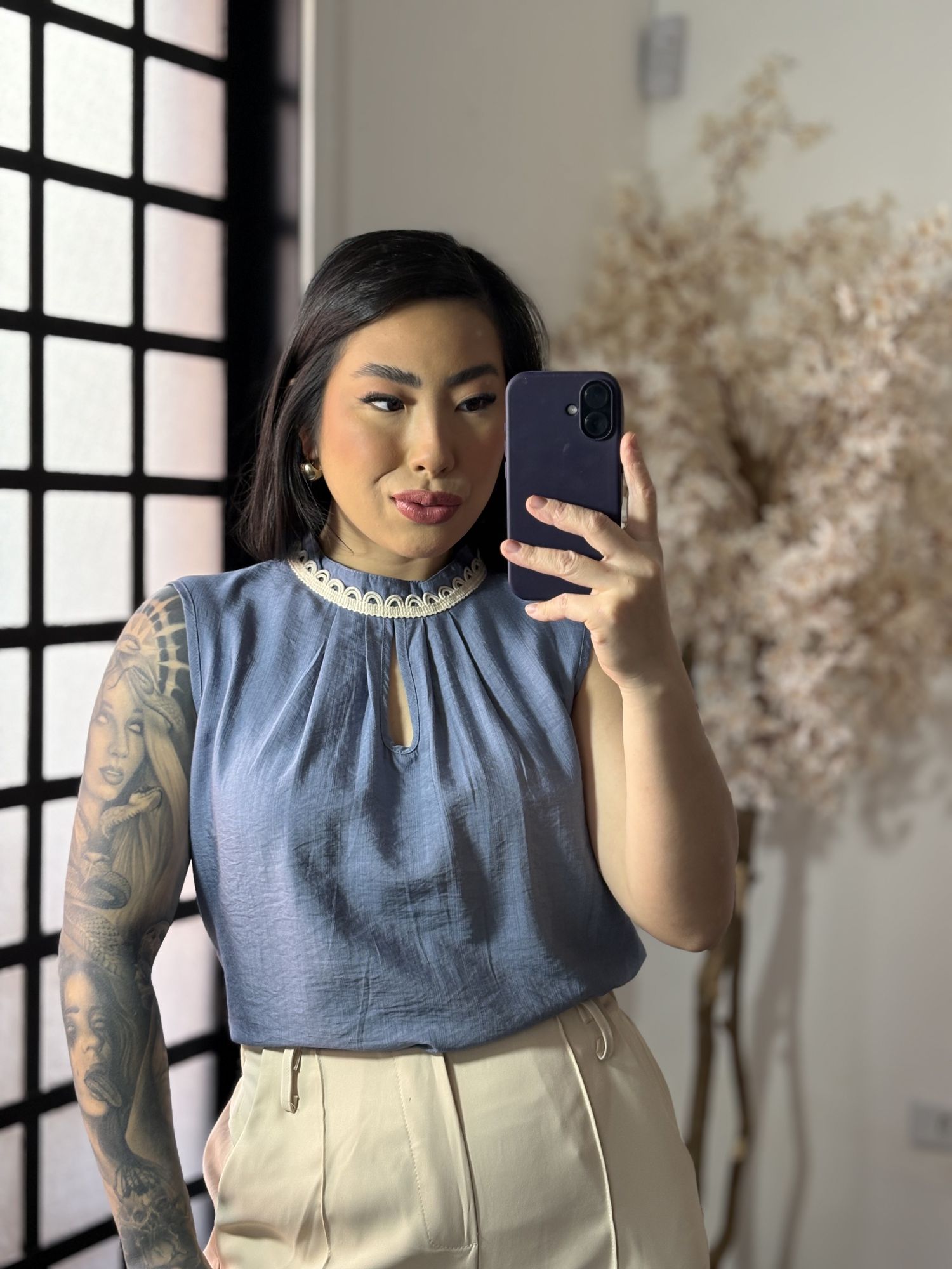 Blusa Delicada Dinora R52 - Azul C089