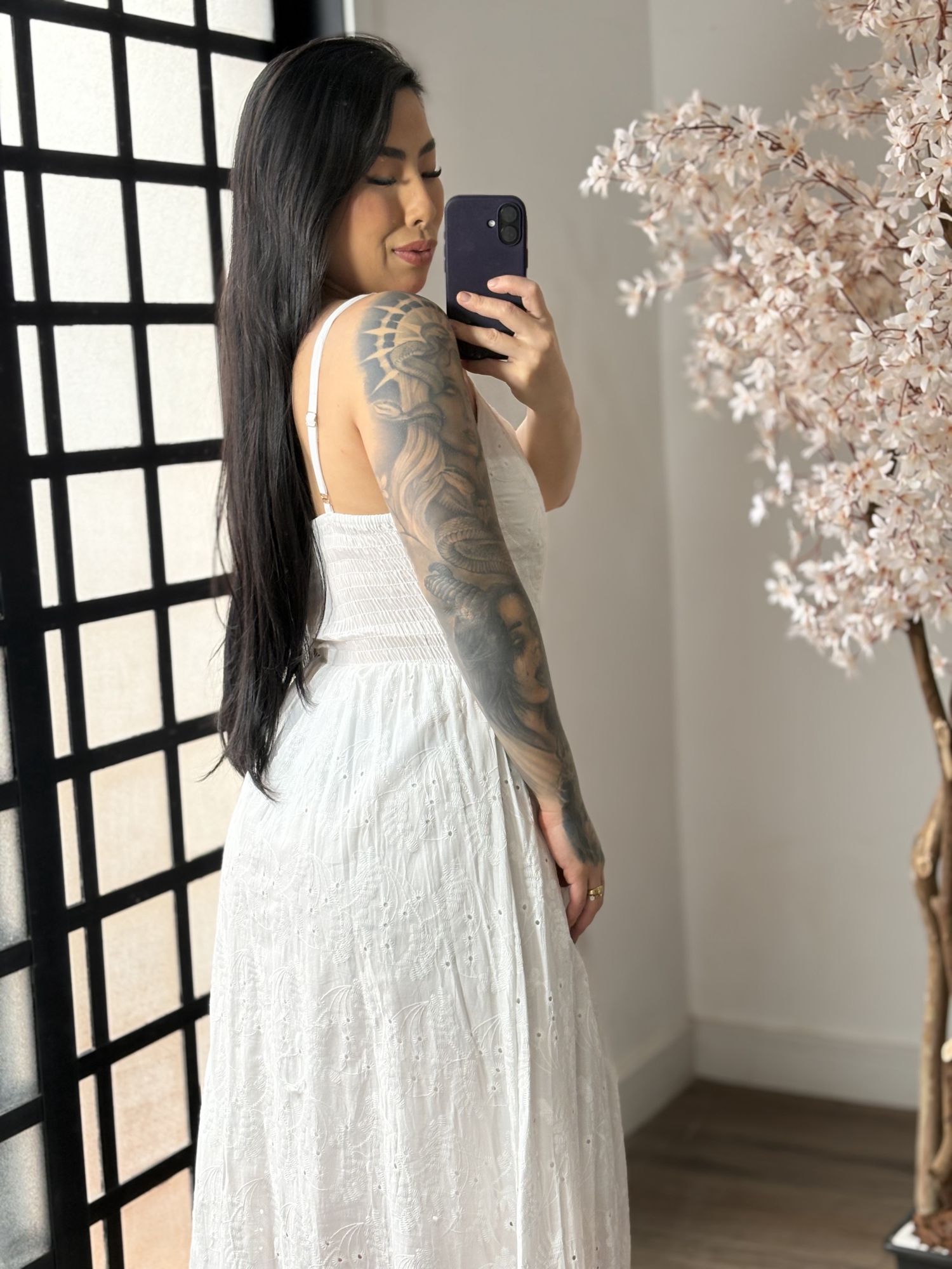 Vestido Longo Lese Nany 1002 - Branco C038