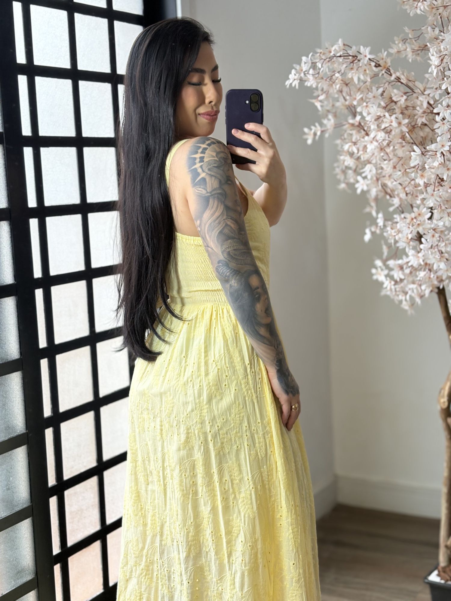 Vestido Longo Lese Nany 1002 - Amarelo C038