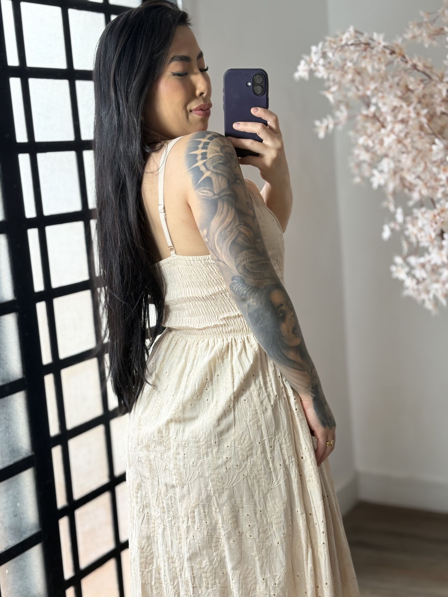 Vestido Longo Lese Bege 1002 - Bege C038