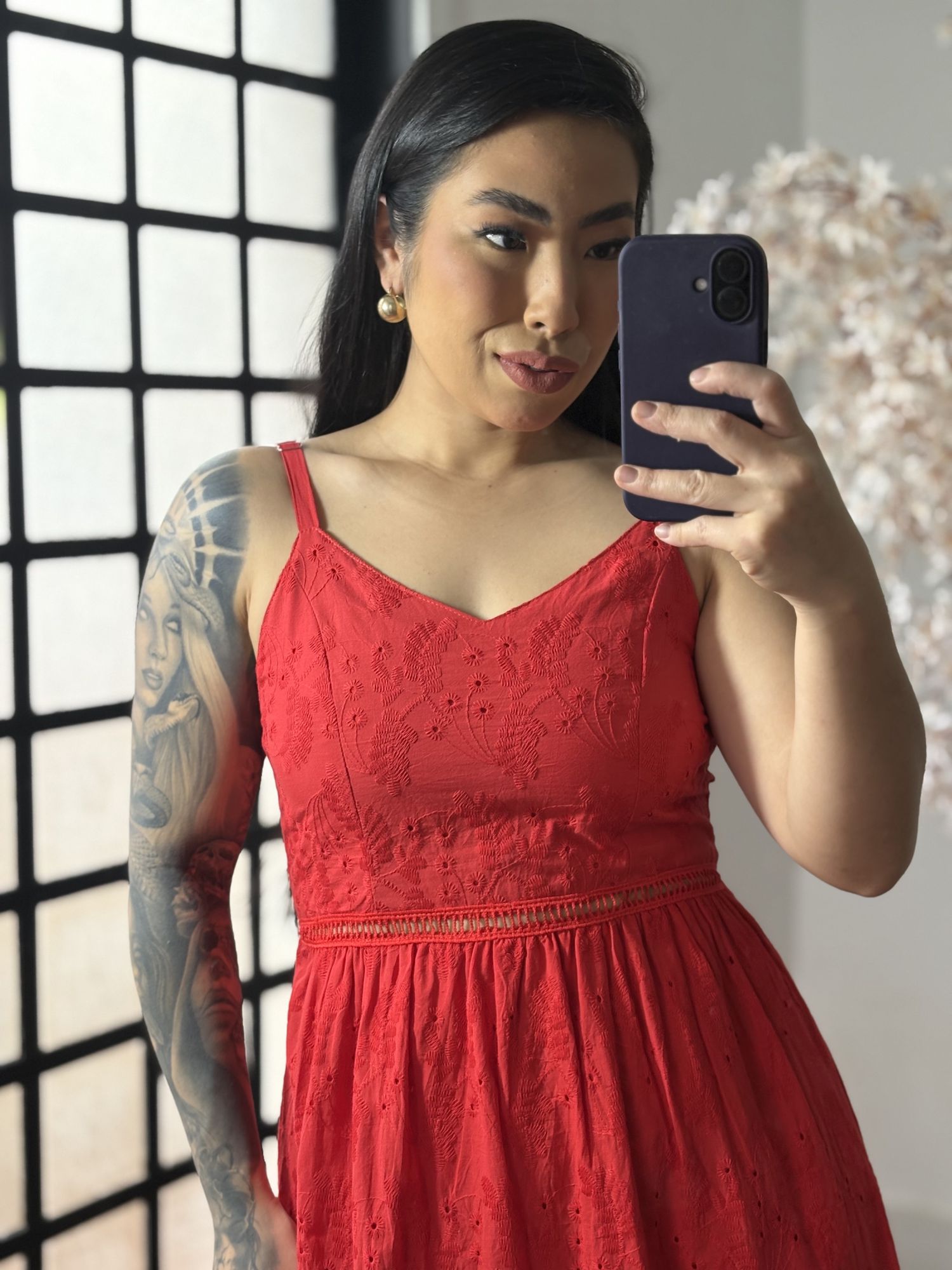 Vestido Longo Lese Nany 1002 - Vermelho C038