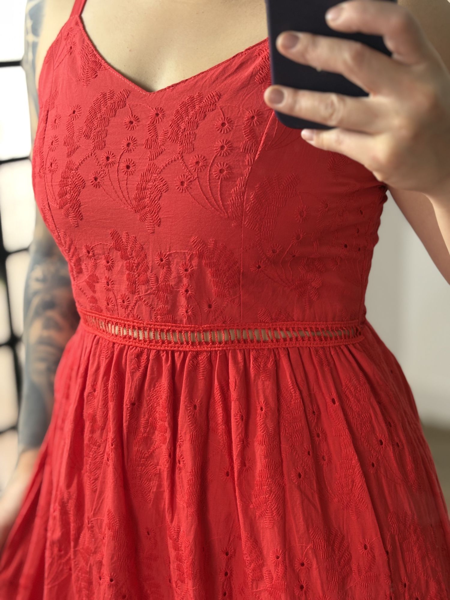 Vestido Longo Lese Nany 1002 - Vermelho C038