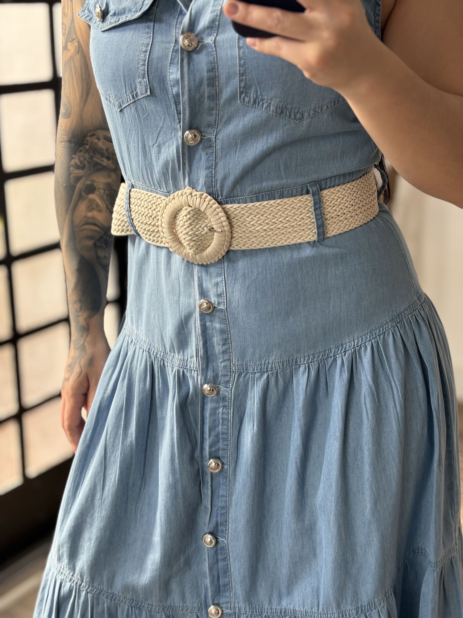Vestido Jeans Lady 3479 - Claro C060