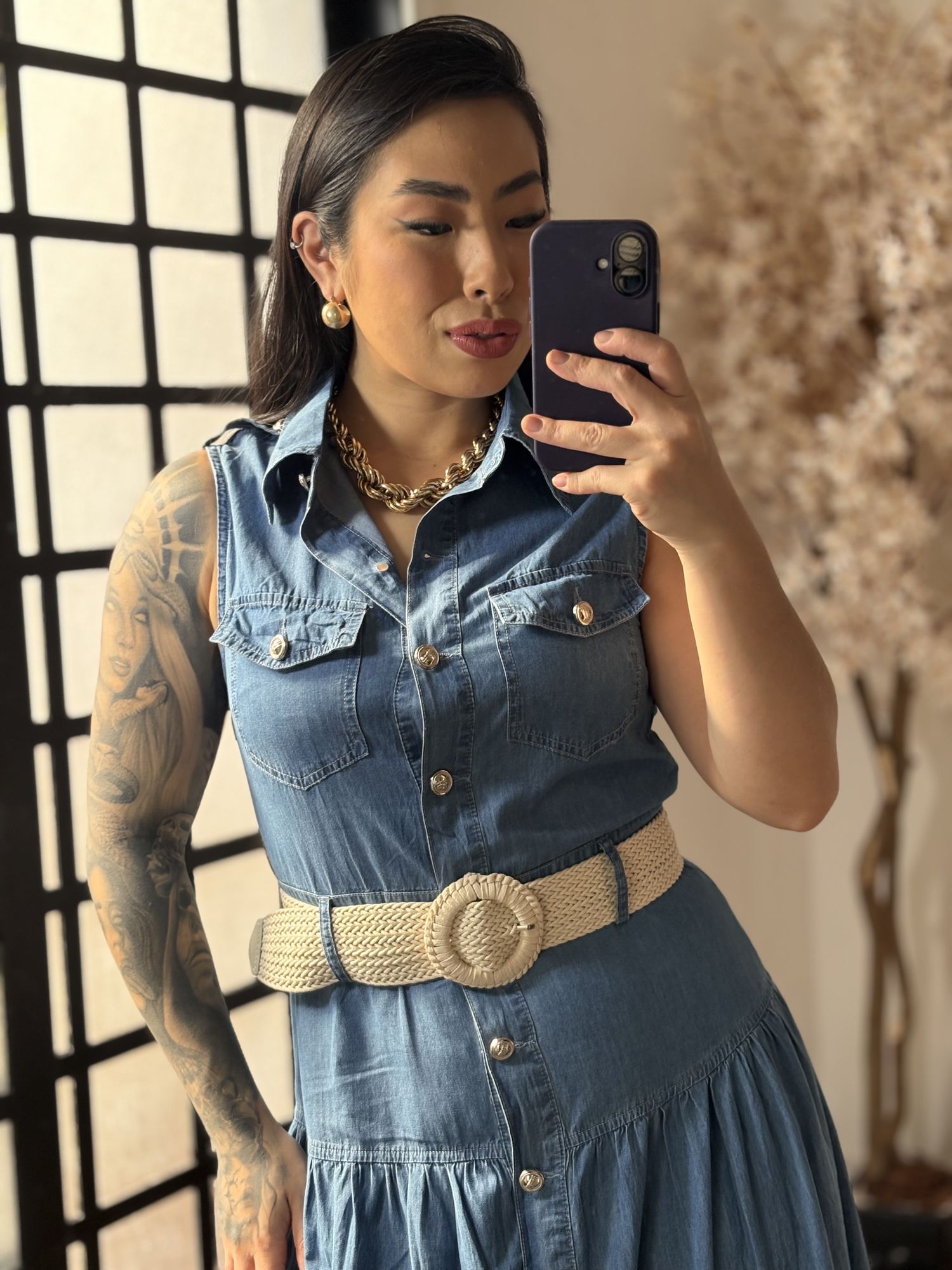 Vestido Jeans Lady 3479 - Escuro C060