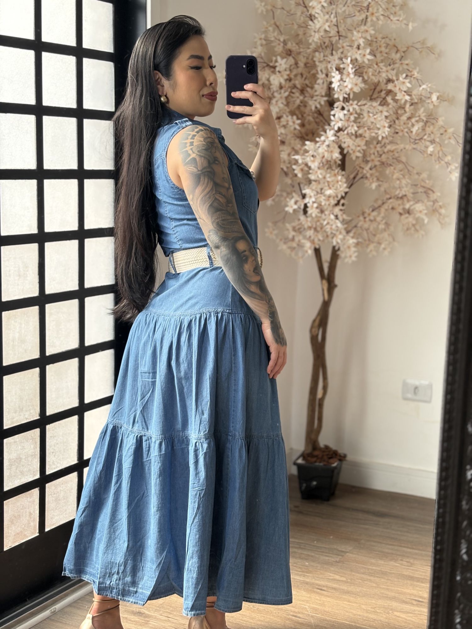 Vestido Jeans Lady 3479 - Escuro C060