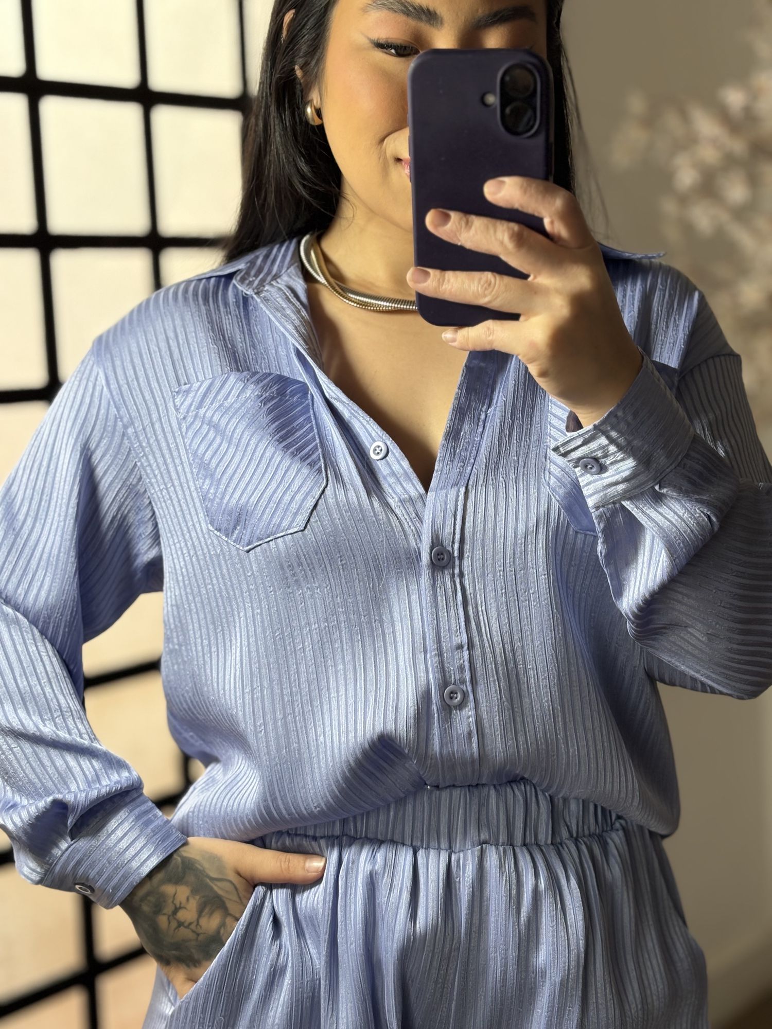 Conjunto Shorts Ivy MX029 - Azul C055